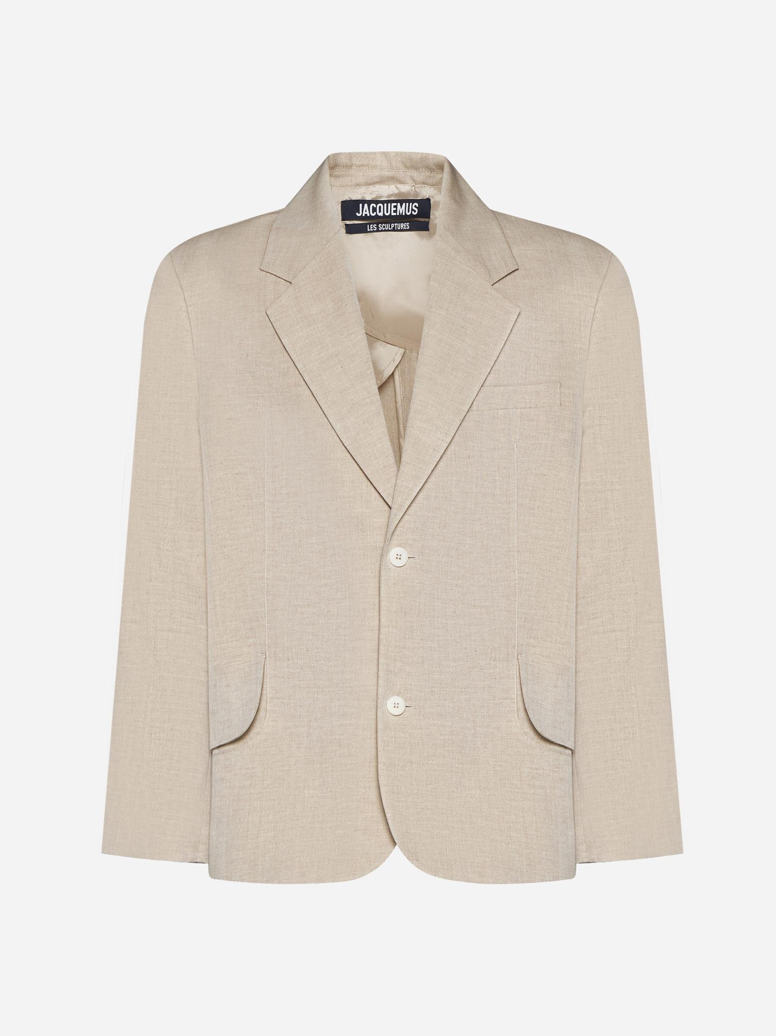 Titolo Linen And Wool Single-breasted Blazer