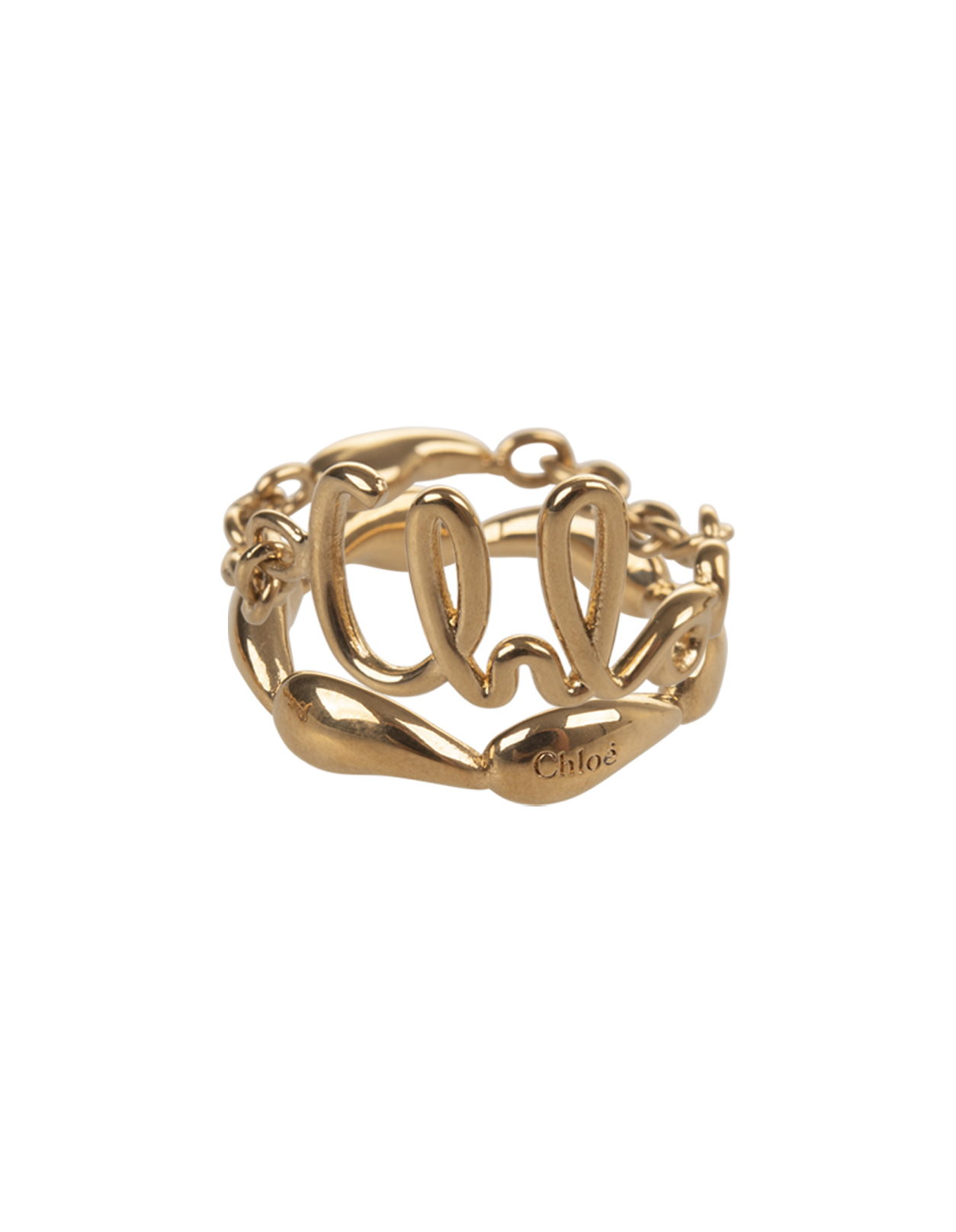 Chloé Iconic Ring In Vintage Gold Brass