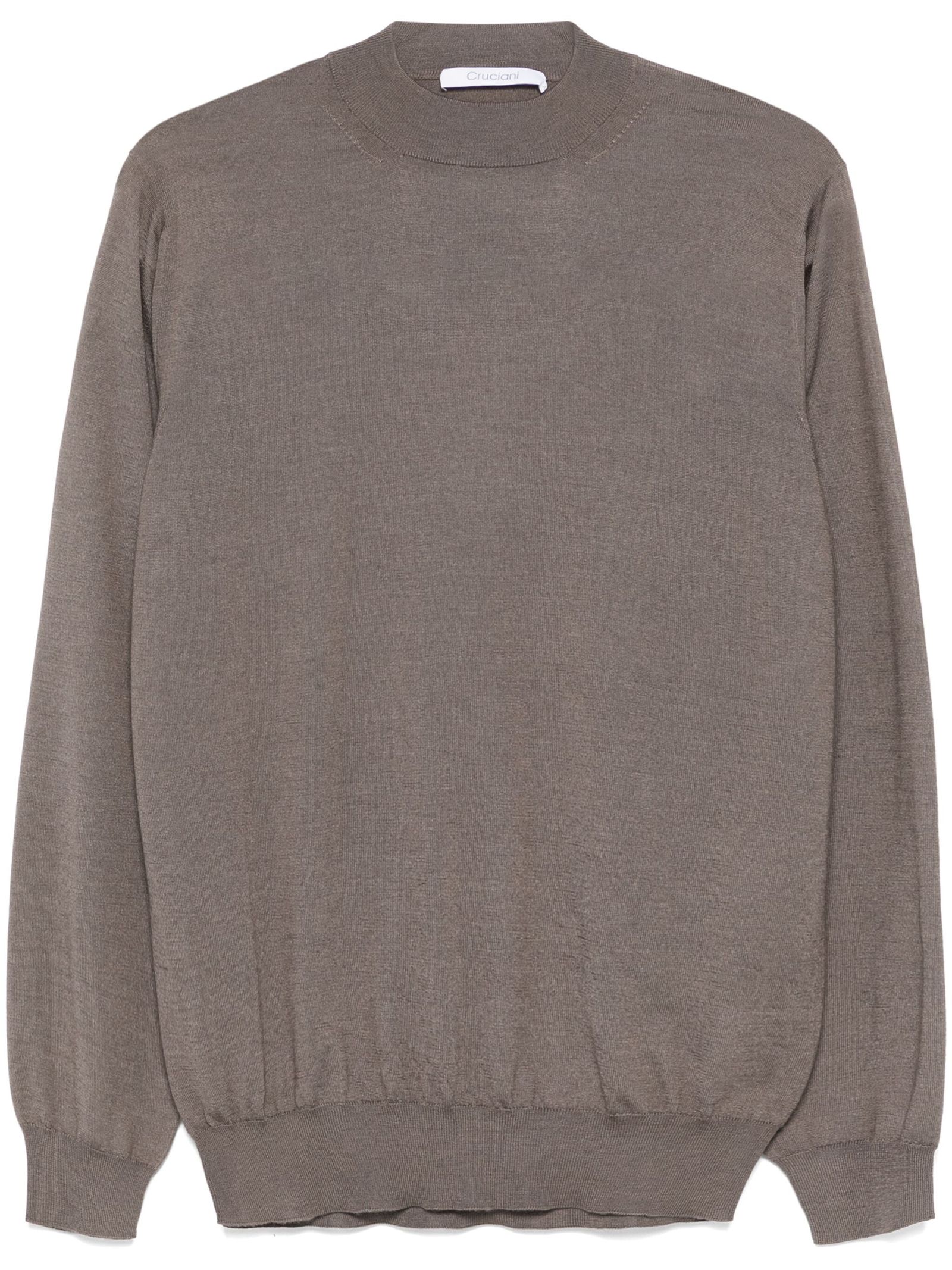 Brown Cashmere-silk Blend Sweater