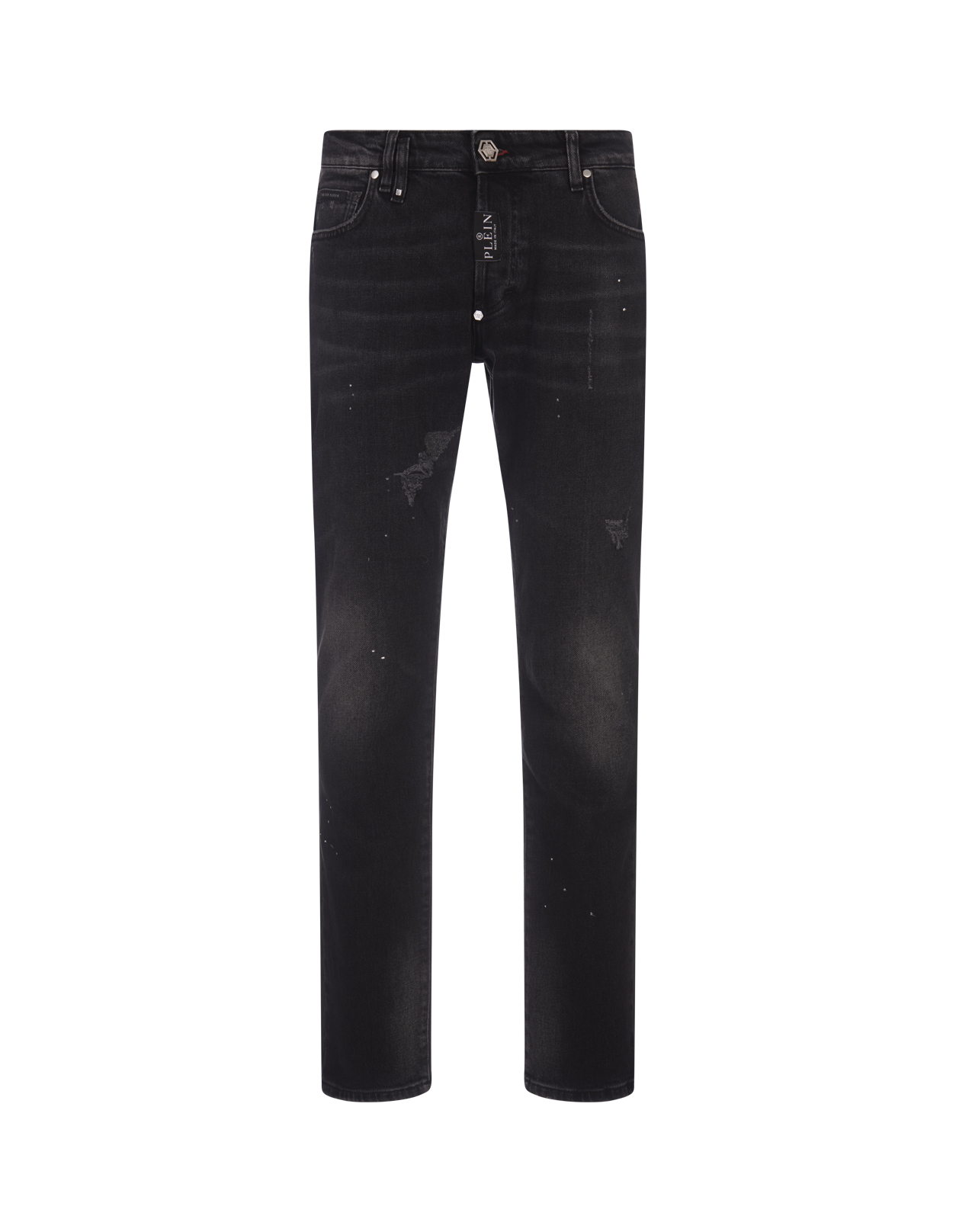 Black Super Straight Cut Jeans