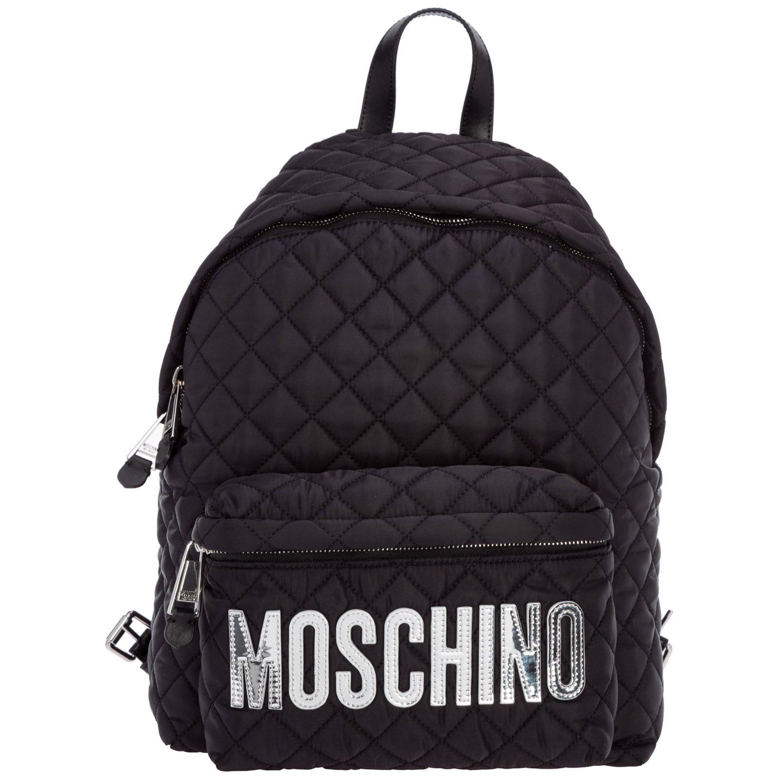 Logo Plaque Quilted Backpack