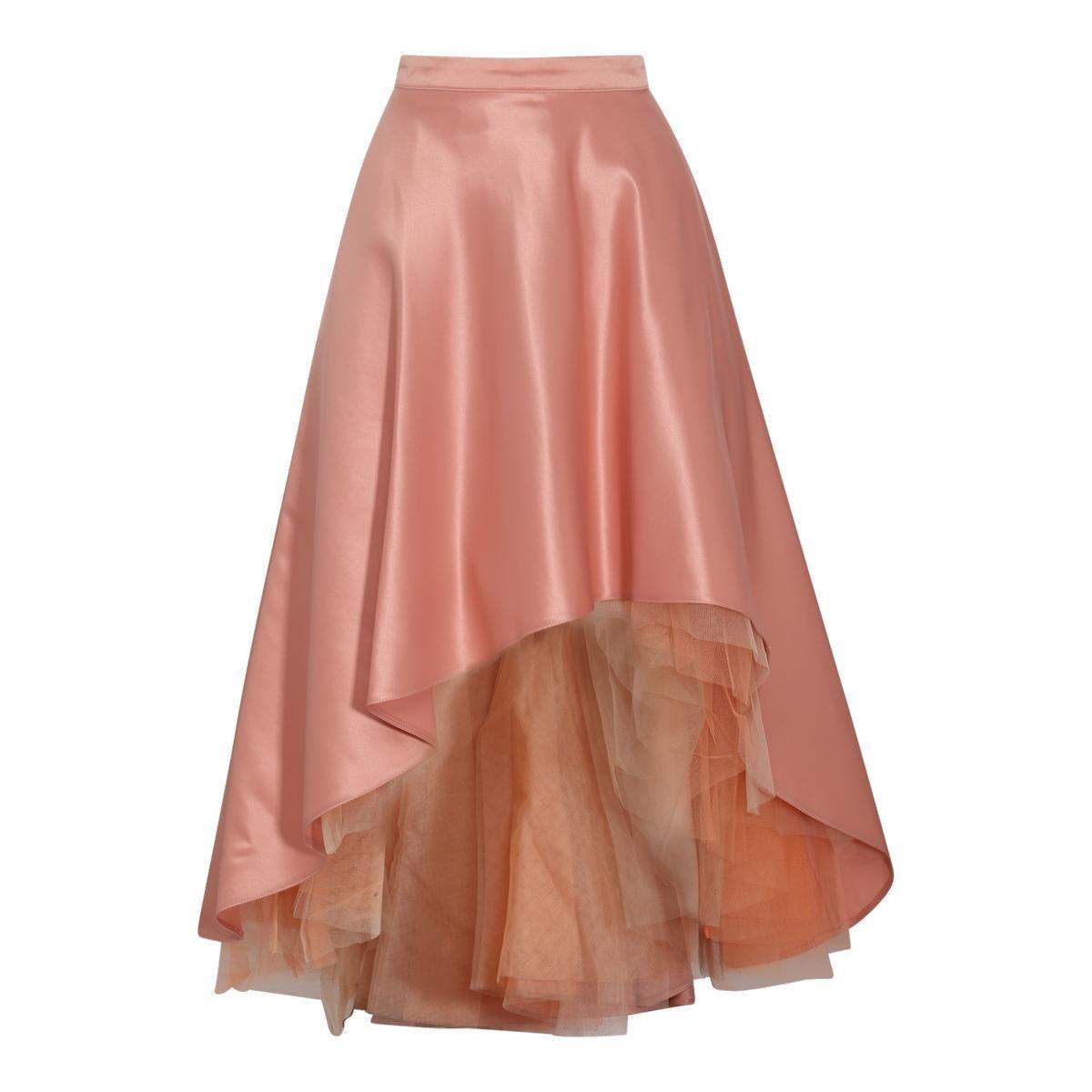 Twill Duchesse Maxi Skirt Pinko