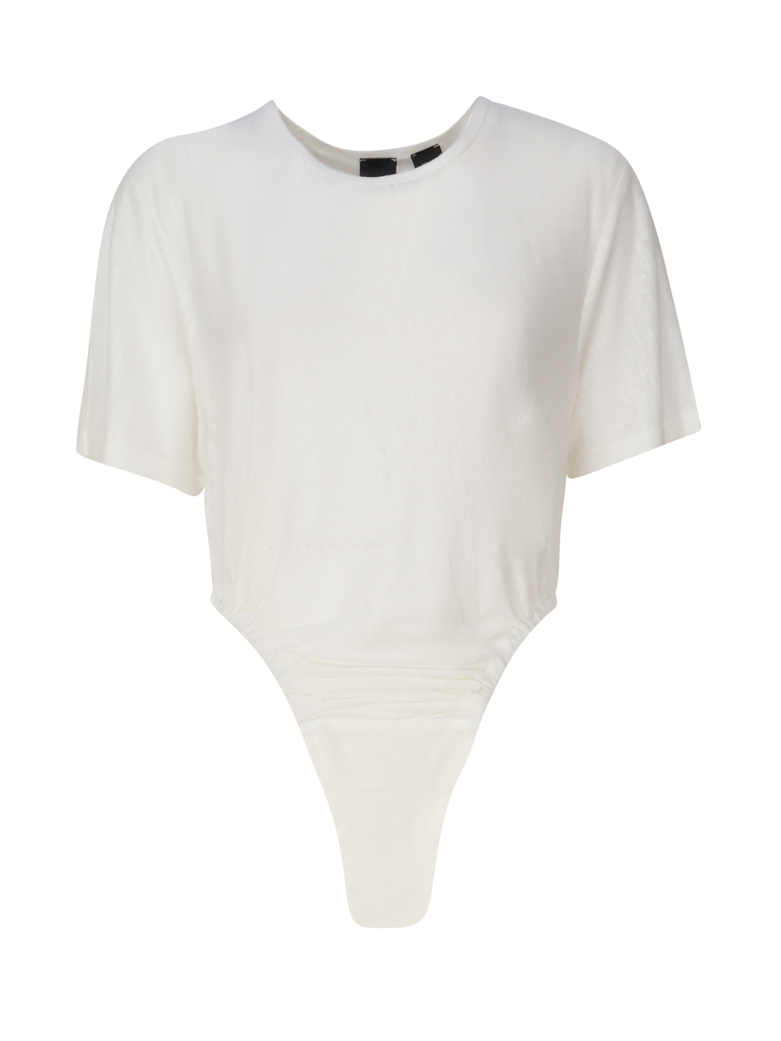 Bodysuit In Slub Linen Fabric