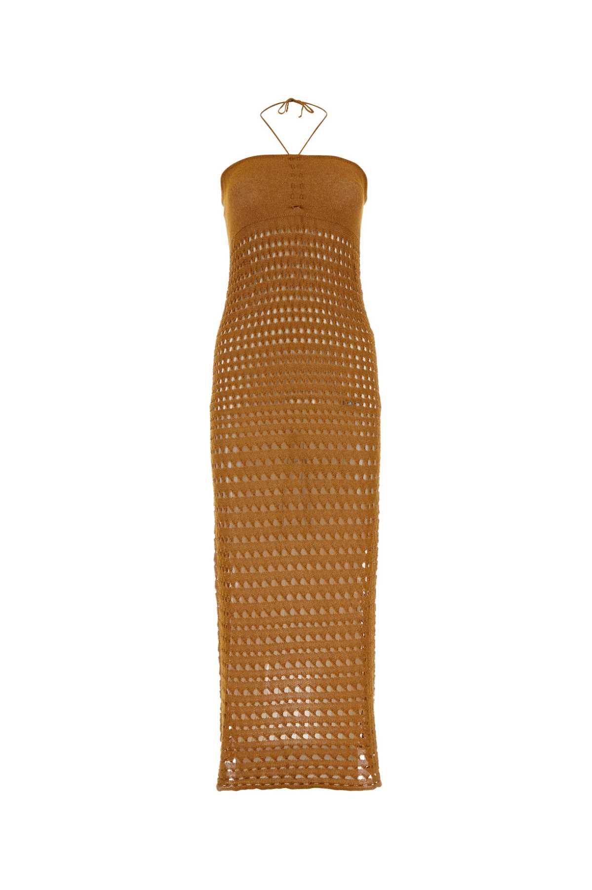 Caramel Cotton Knit Marula Dress