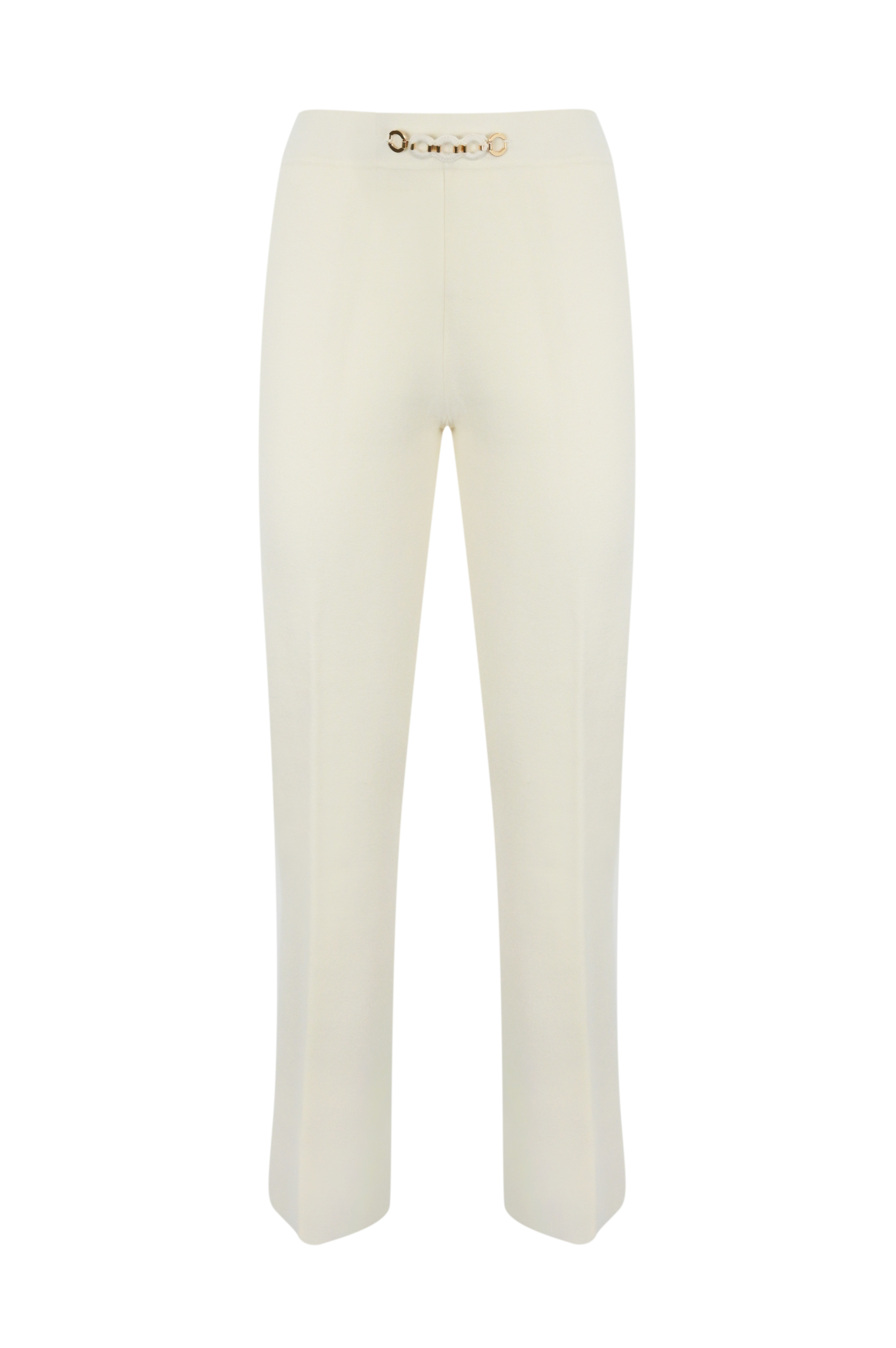Twinset Cropped Pants In White