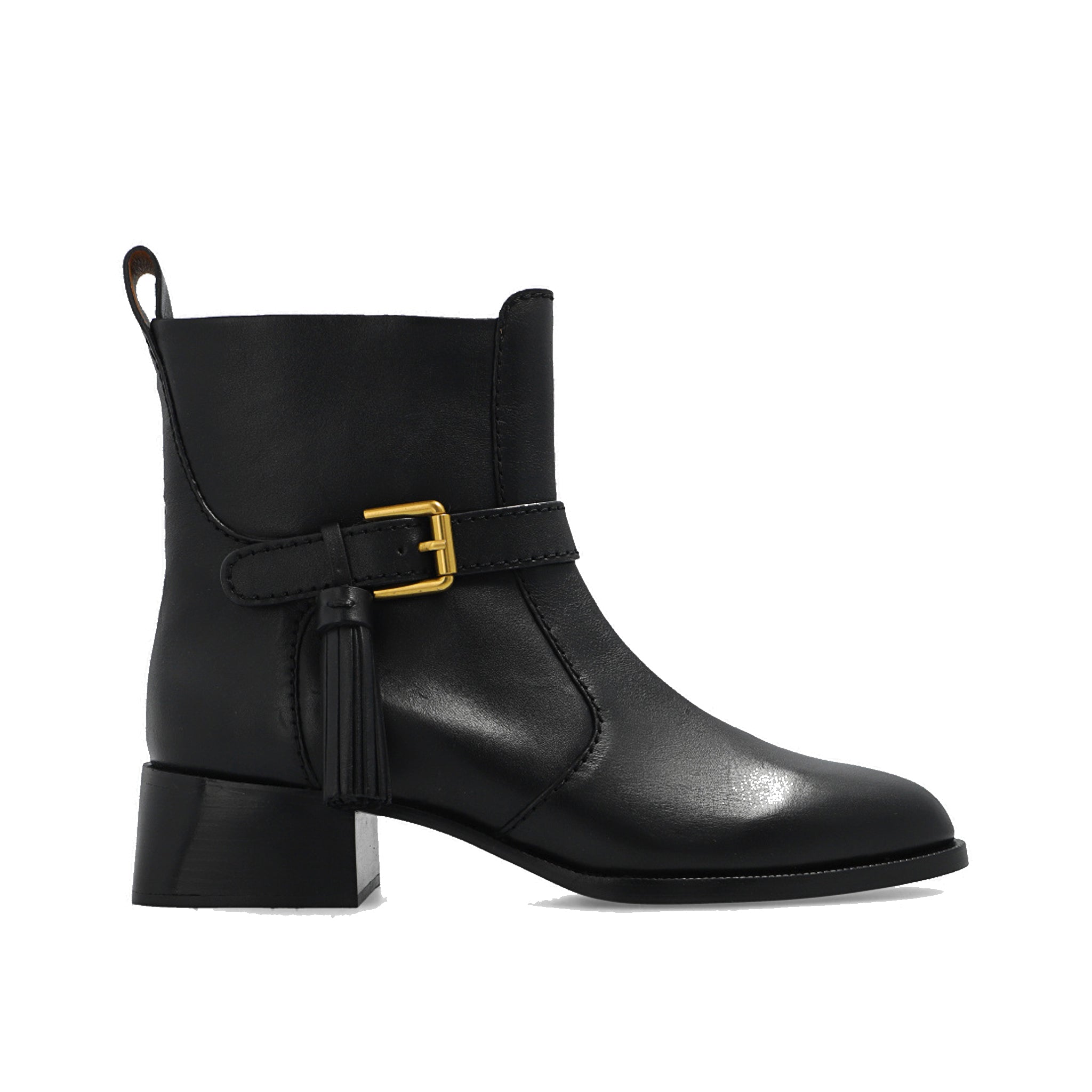 See by Chloé Lory Leather Ankle Boots