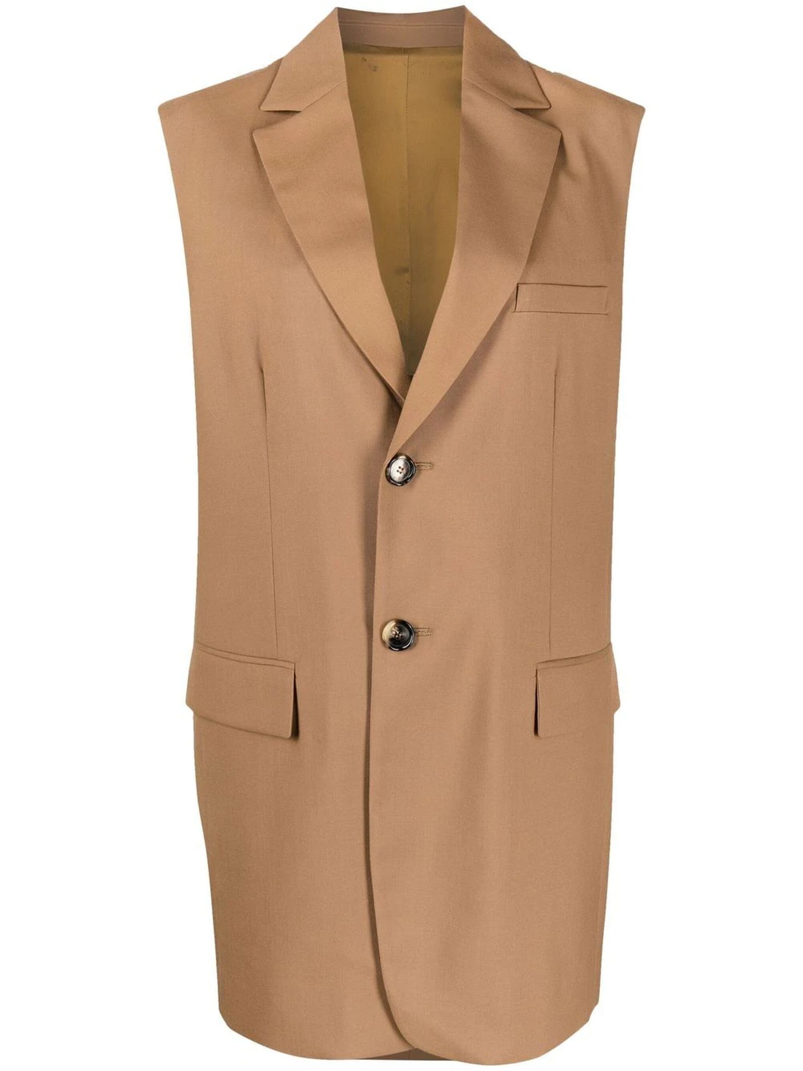 Brown Virgin Wool Waistcoat Marni