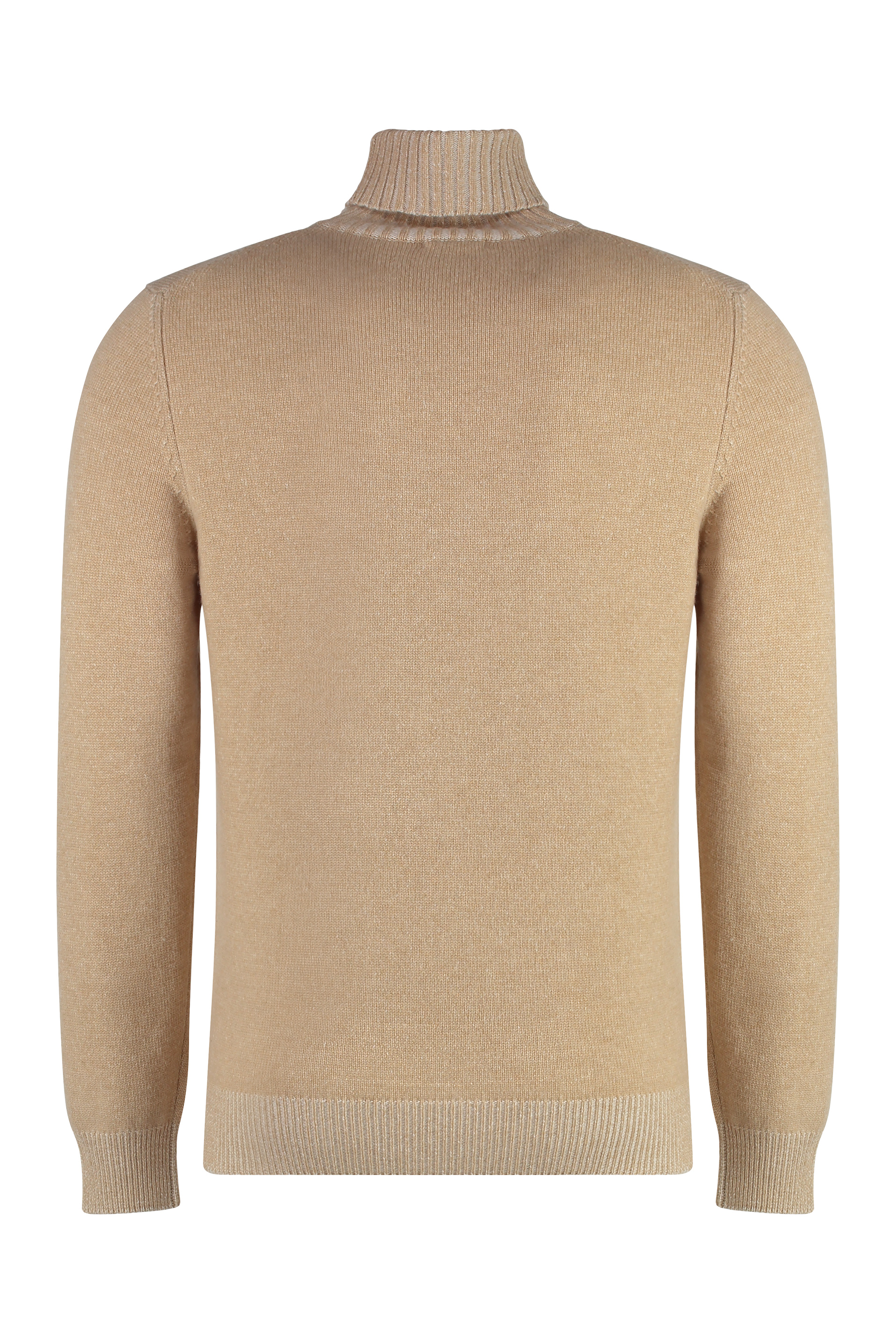 Malo Cashmere Turtleneck Sweater In Beige