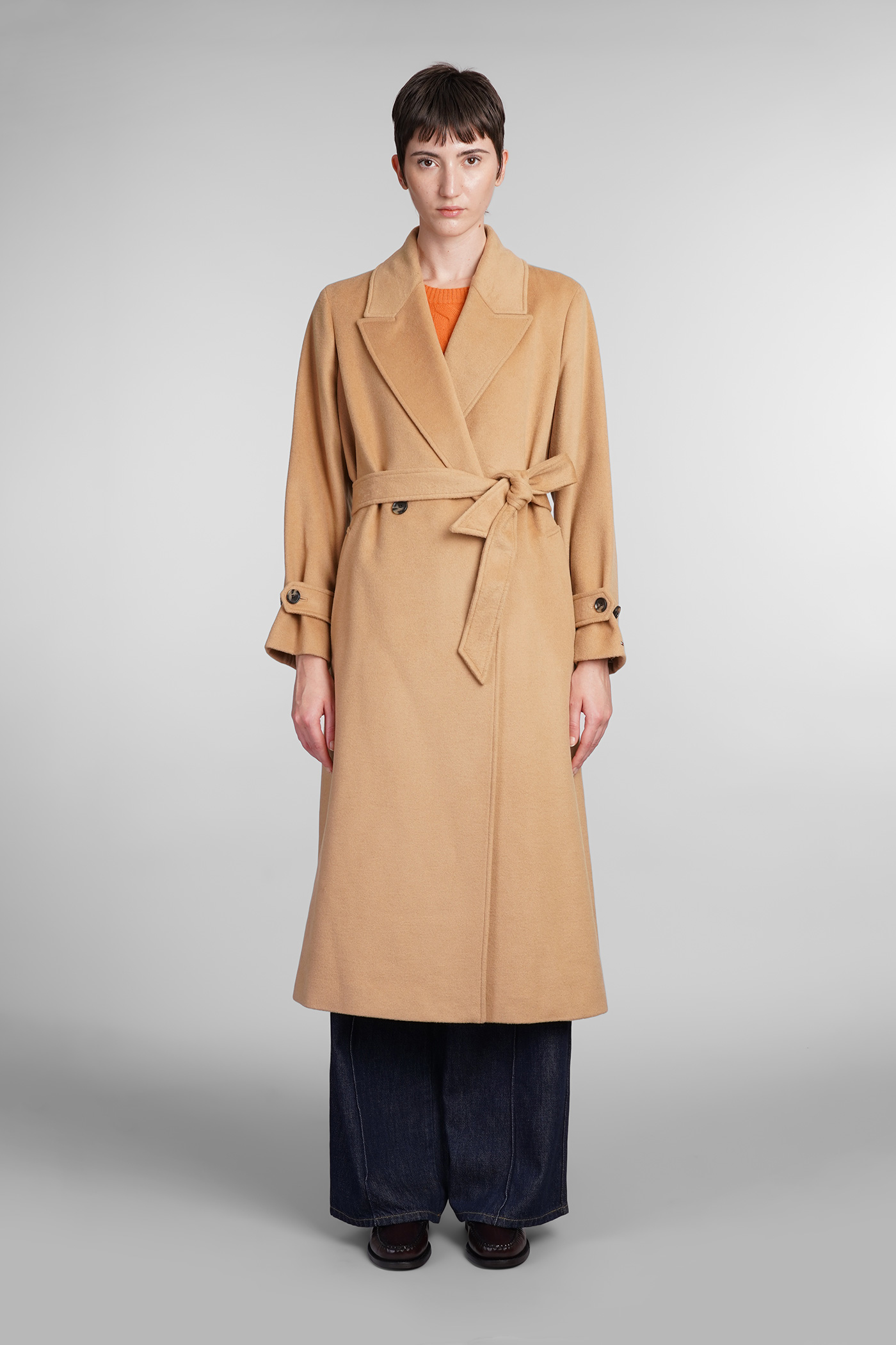 Coat In Camel Wool