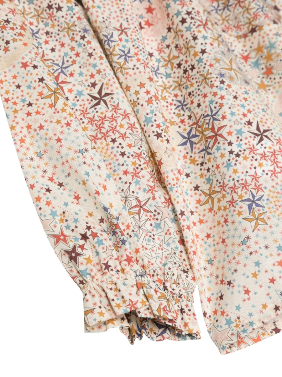 Il Gufo Long Sleeve Blouse In Multicolour
