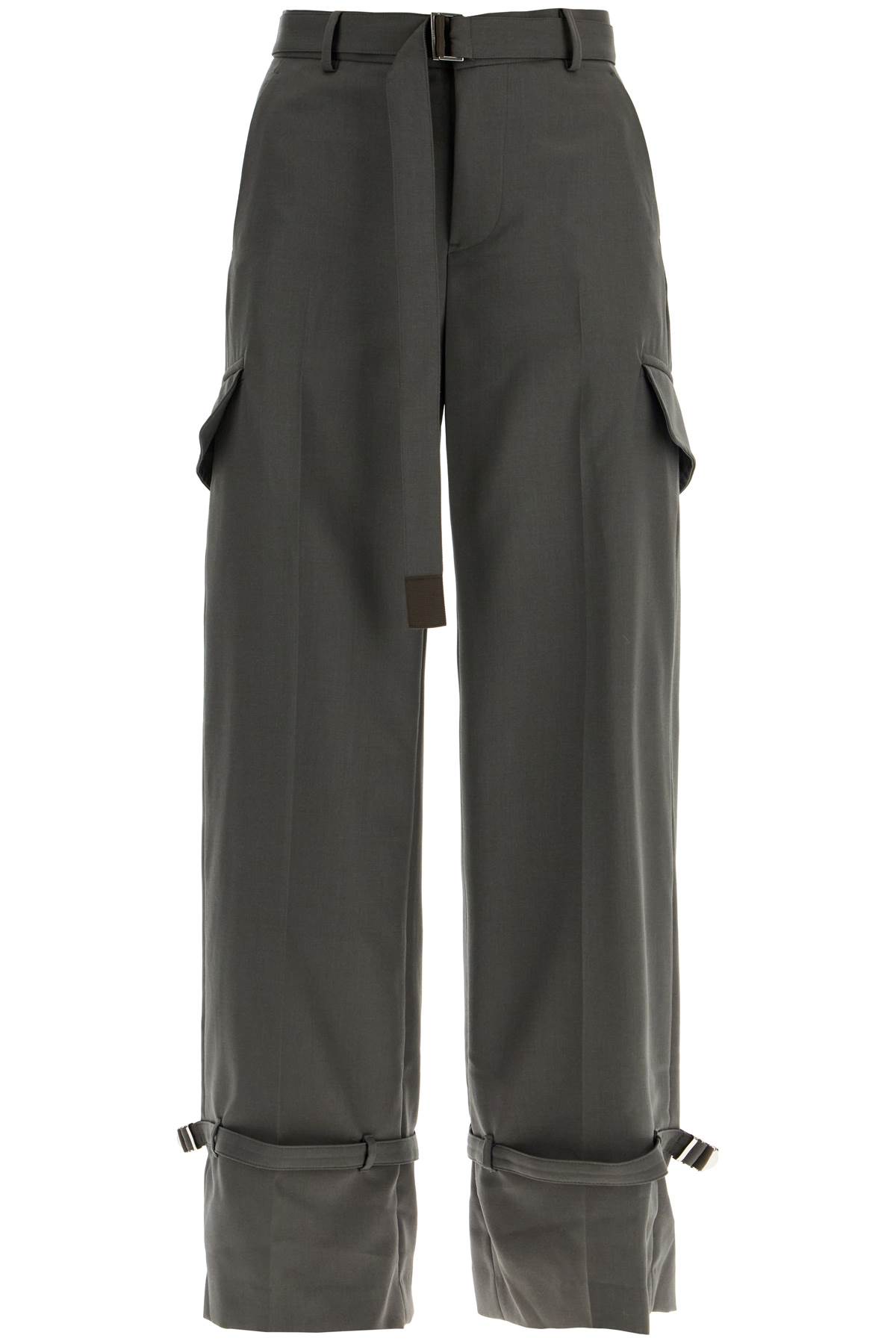 Straight-leg Belted Cargo Pants