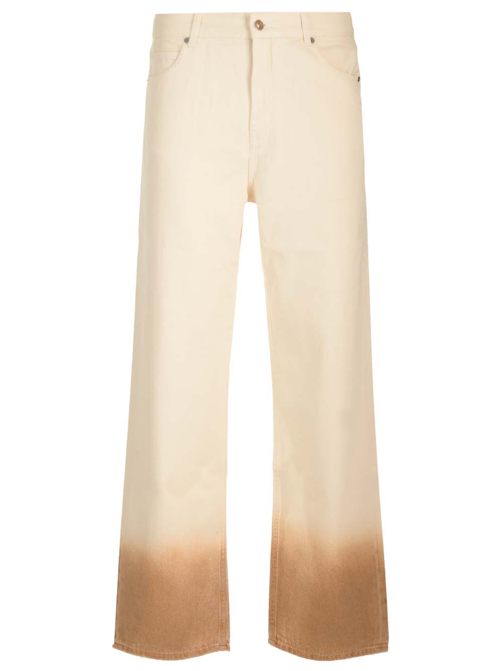 Straight Jeans With Dip-dye Effect