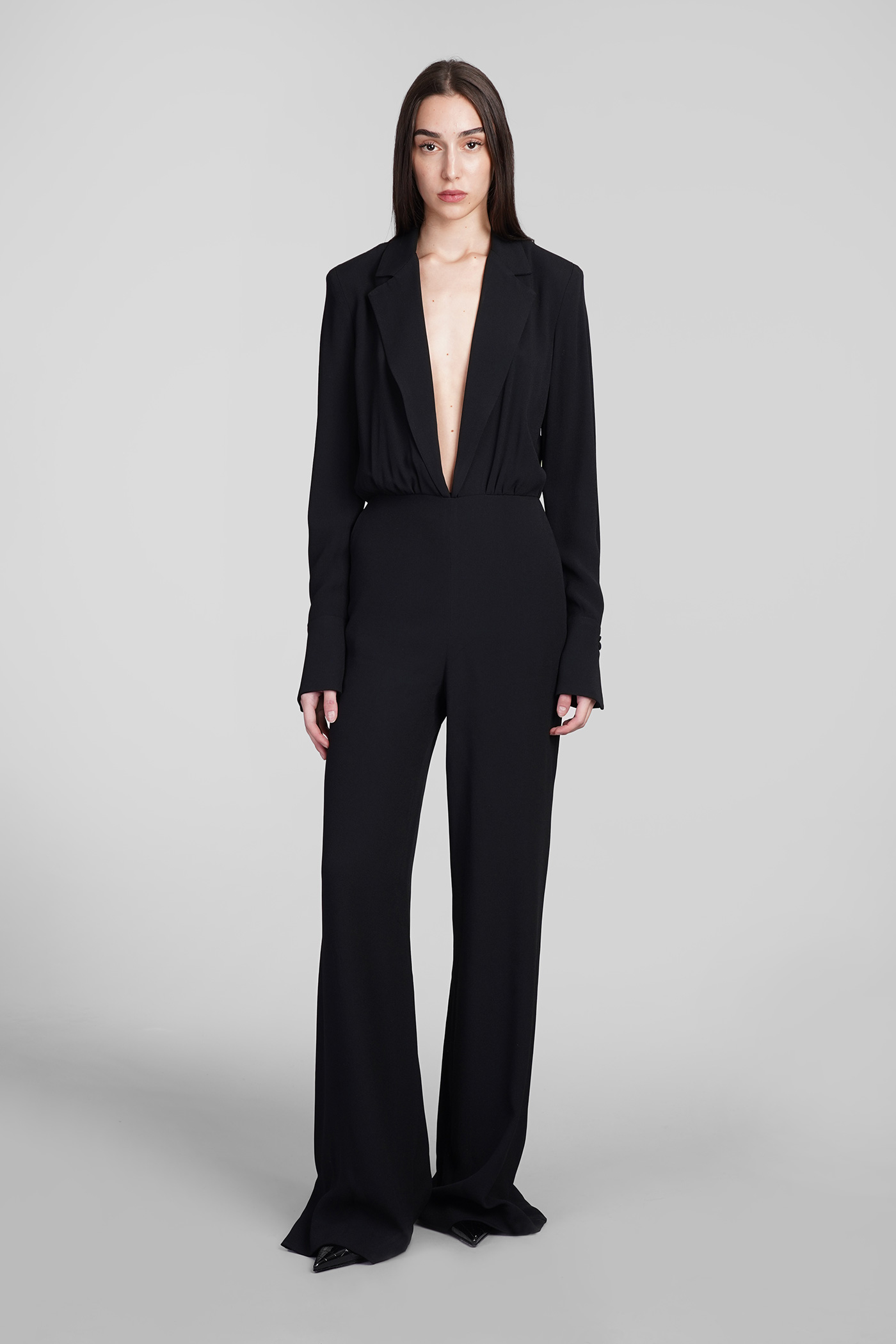 Bayard Jumpsuit In Black Acetate