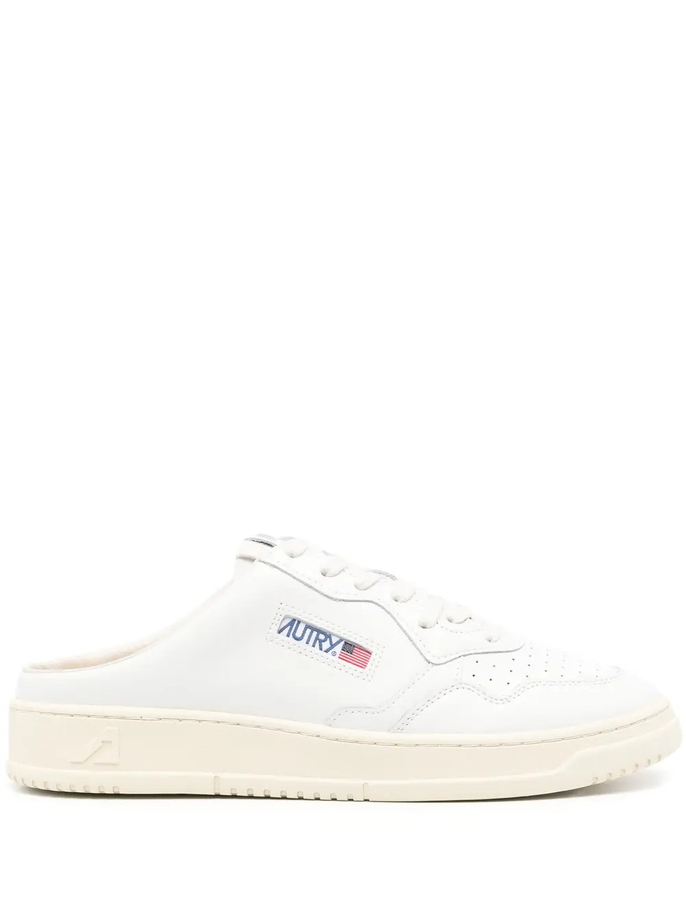 White Medalist Mule Sneakers