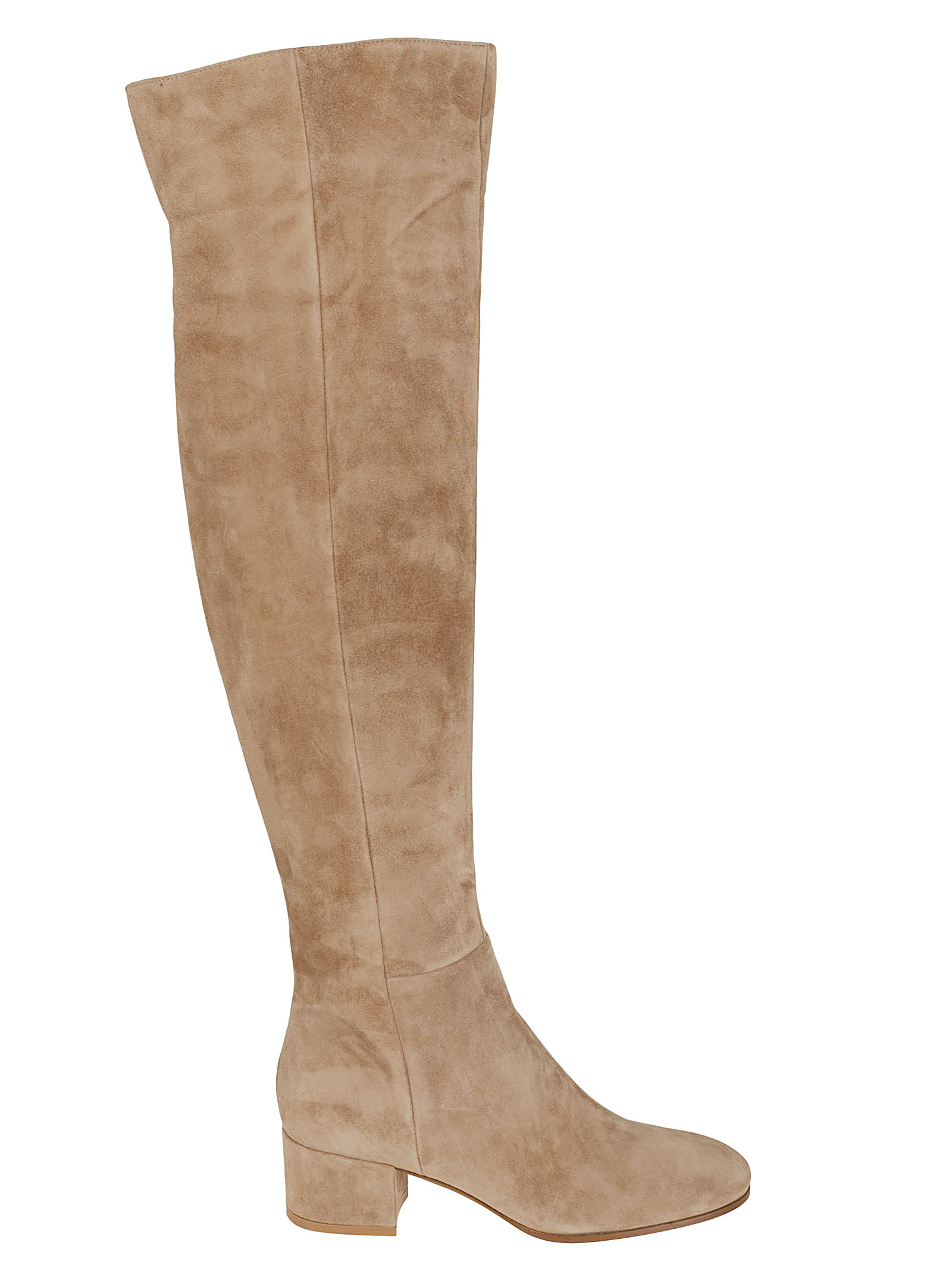 Rolling Mid Camel Over-the-knee Boots