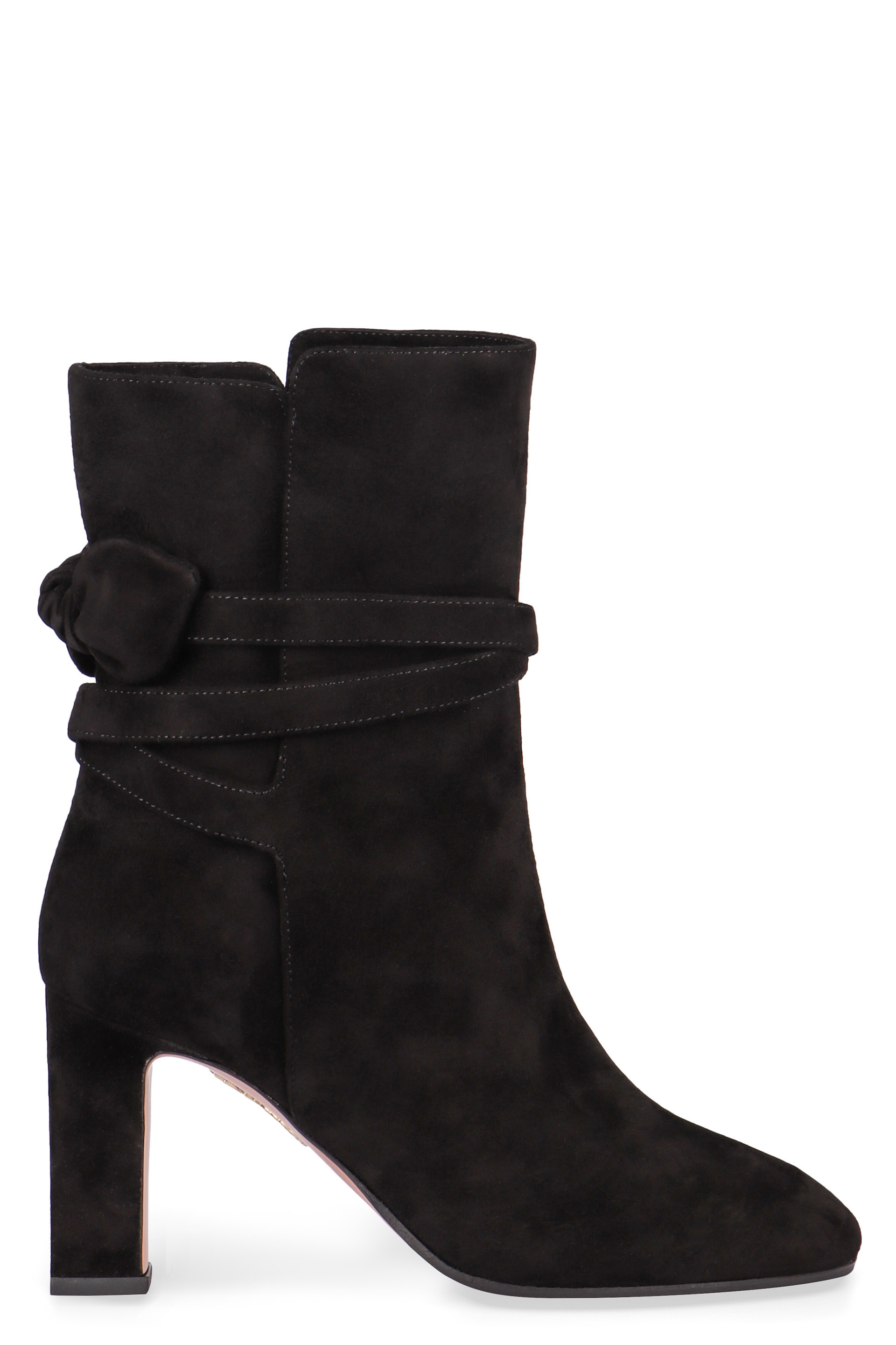 Very Bow Tie Suede Ankle Boots