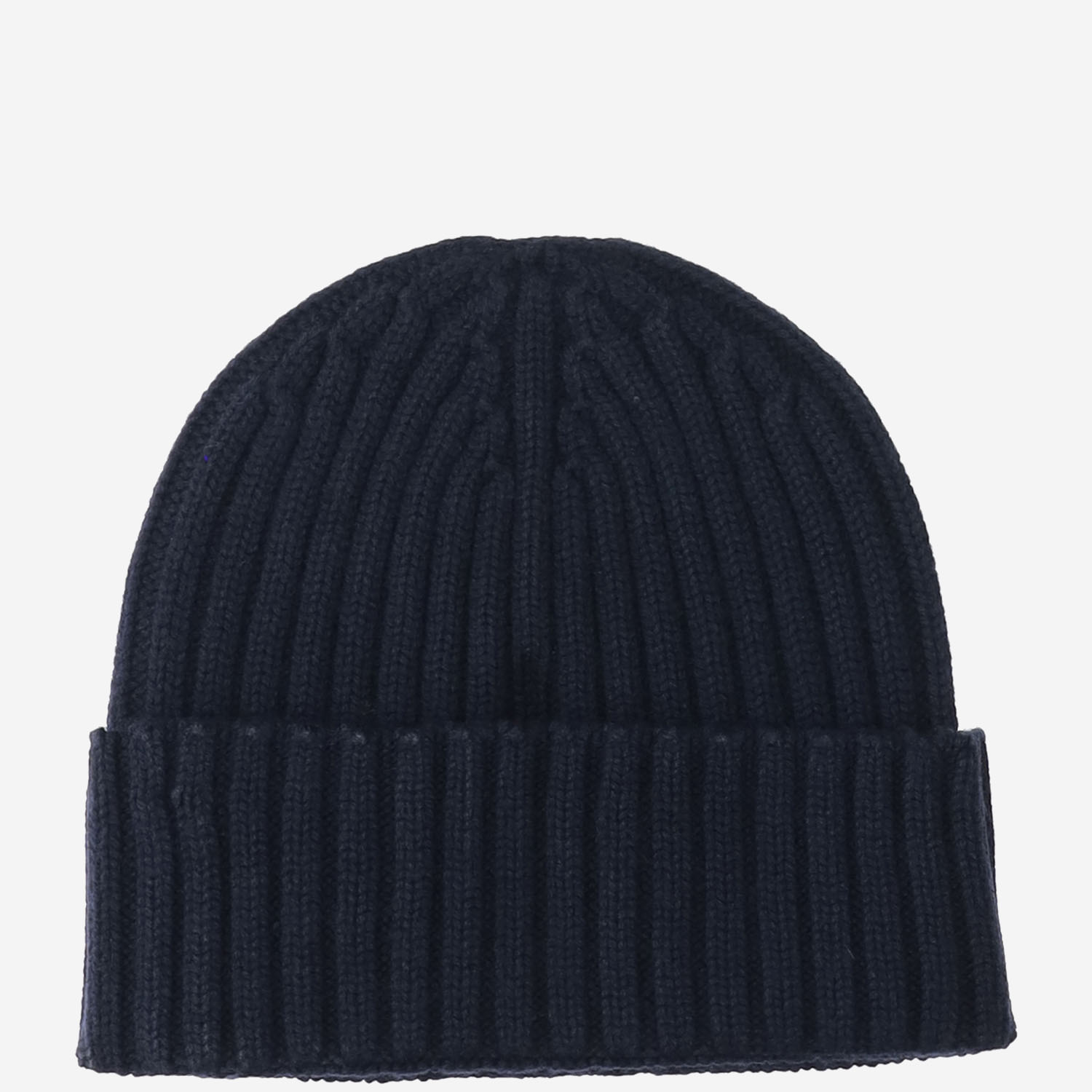 Mc2 Saint Barth Wool Blend Beanie With Logo In Blue