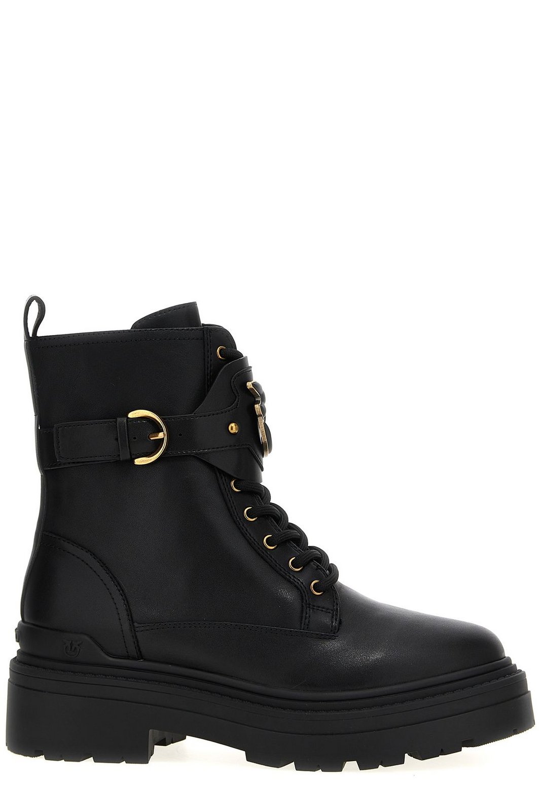 Logo Plaque Combat Boots