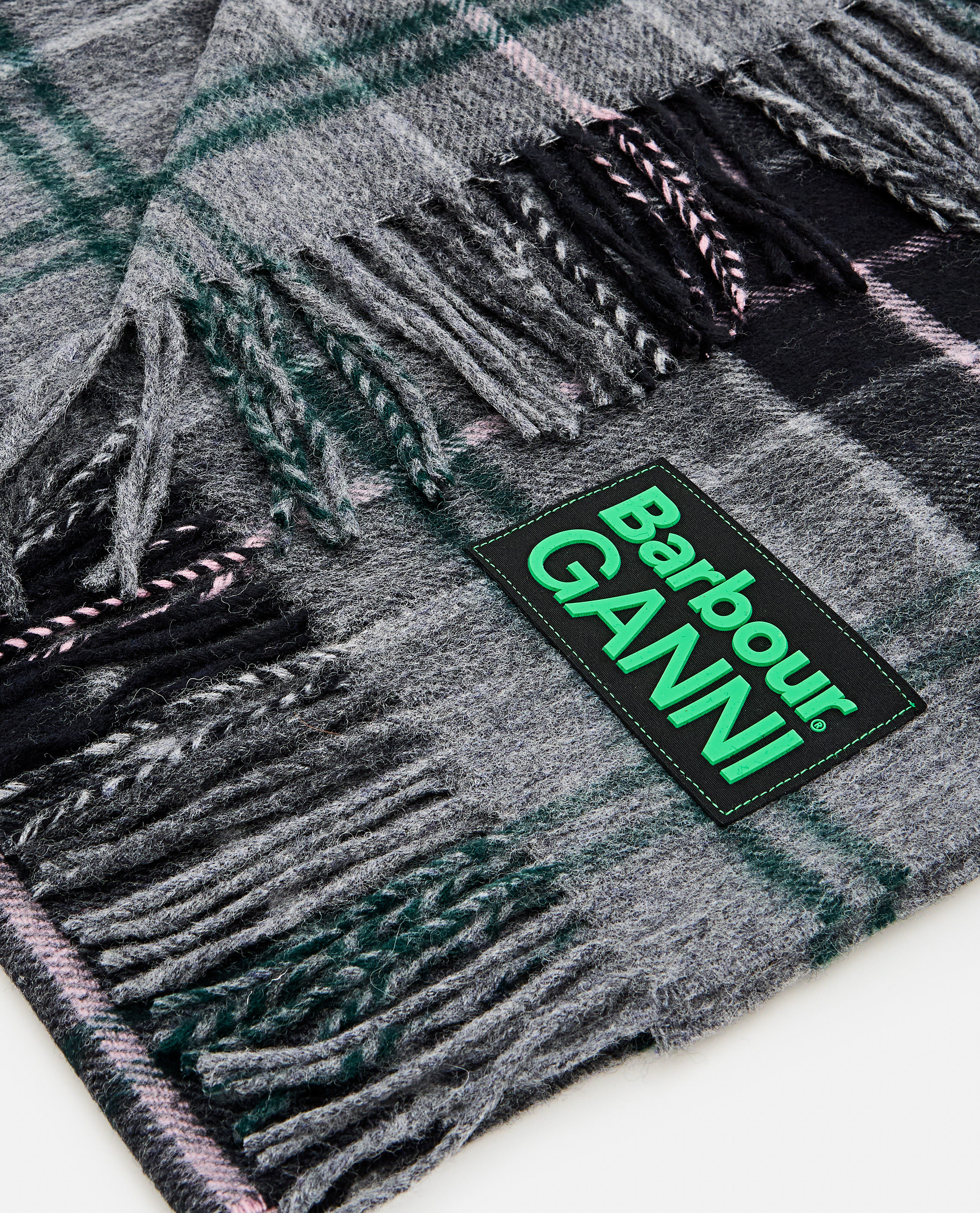 Ganni X Barbour Tartan Scarf