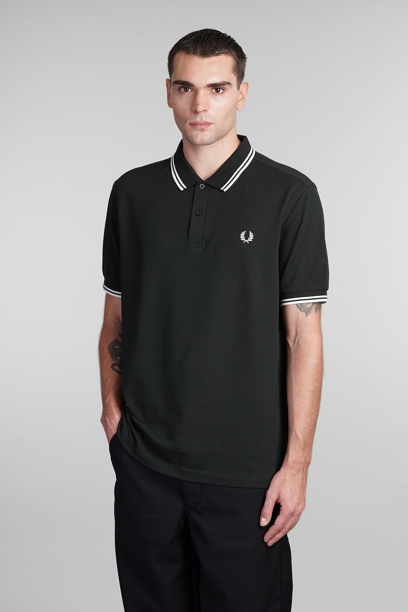 Polo In Green Cotton