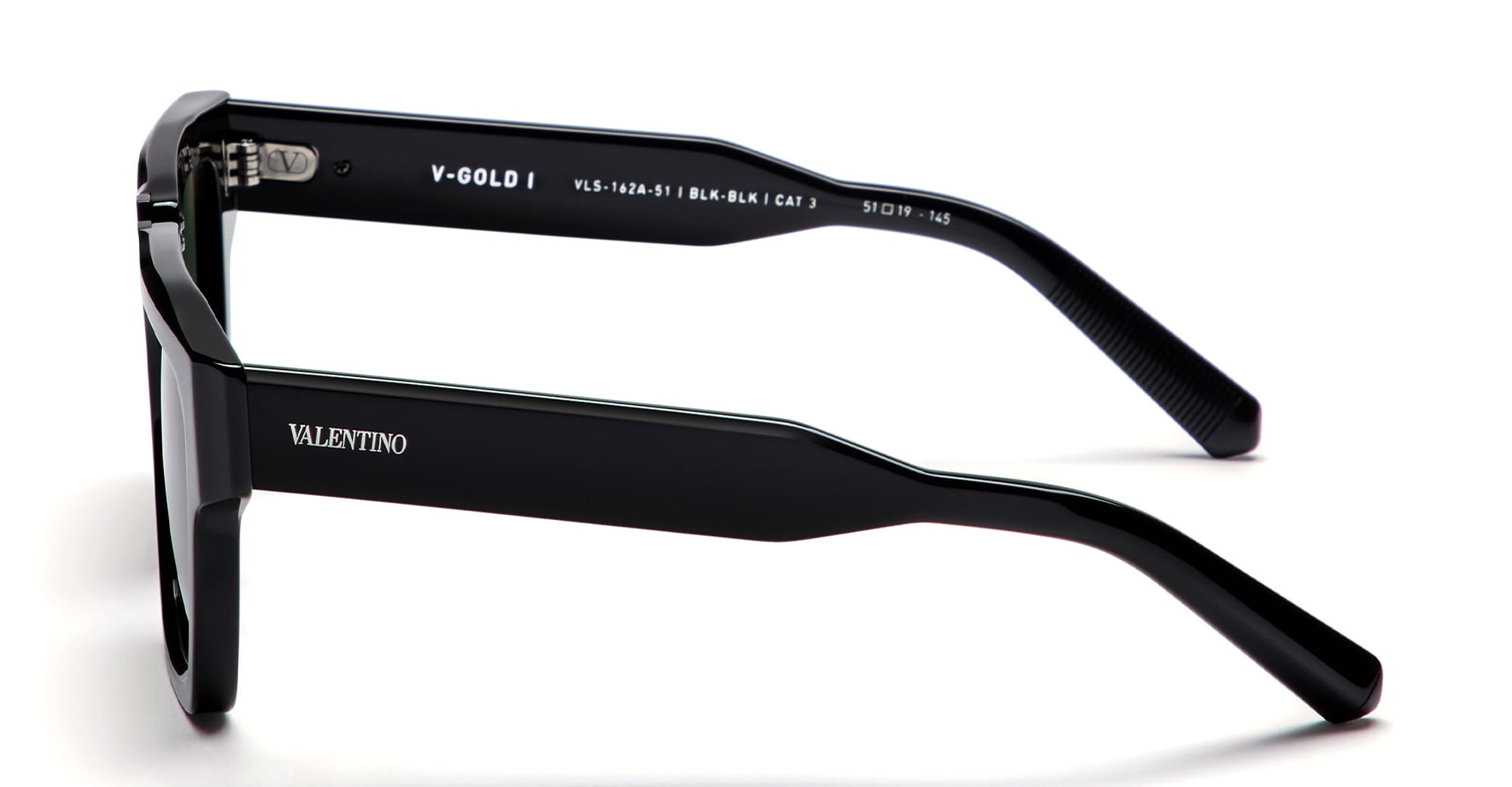 Valentino V-gold-i - Black Sunglasses In Black