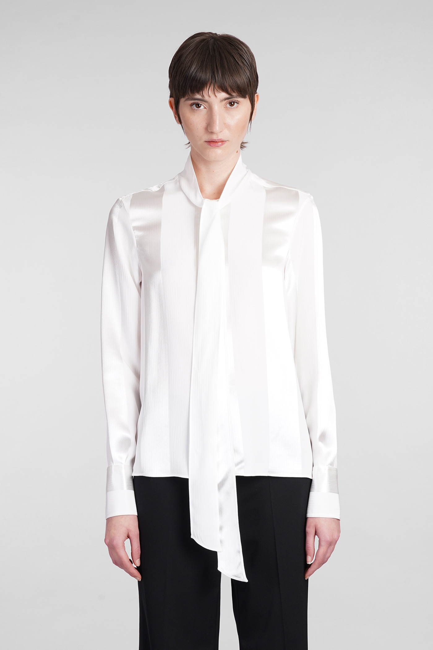 Shirt In White Viscose