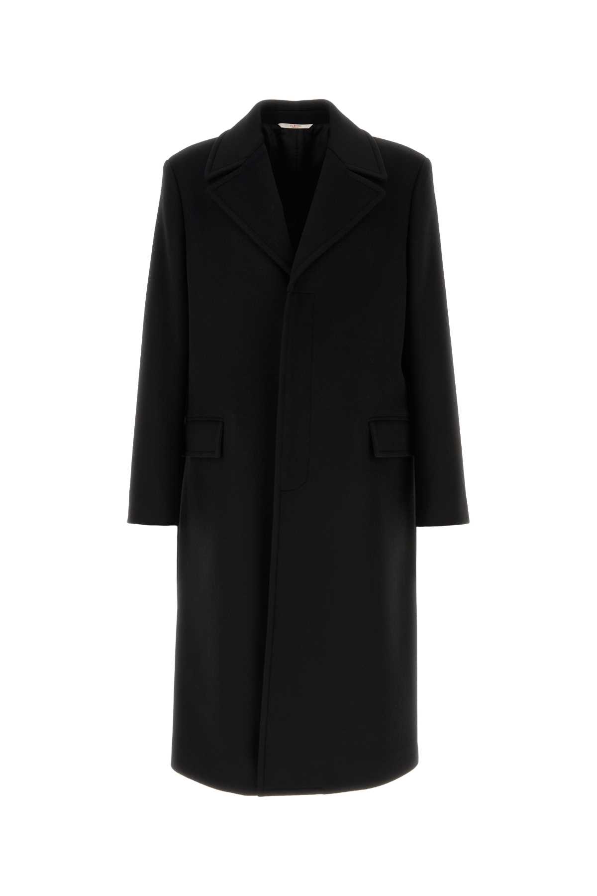 Black Wool Blend Coat