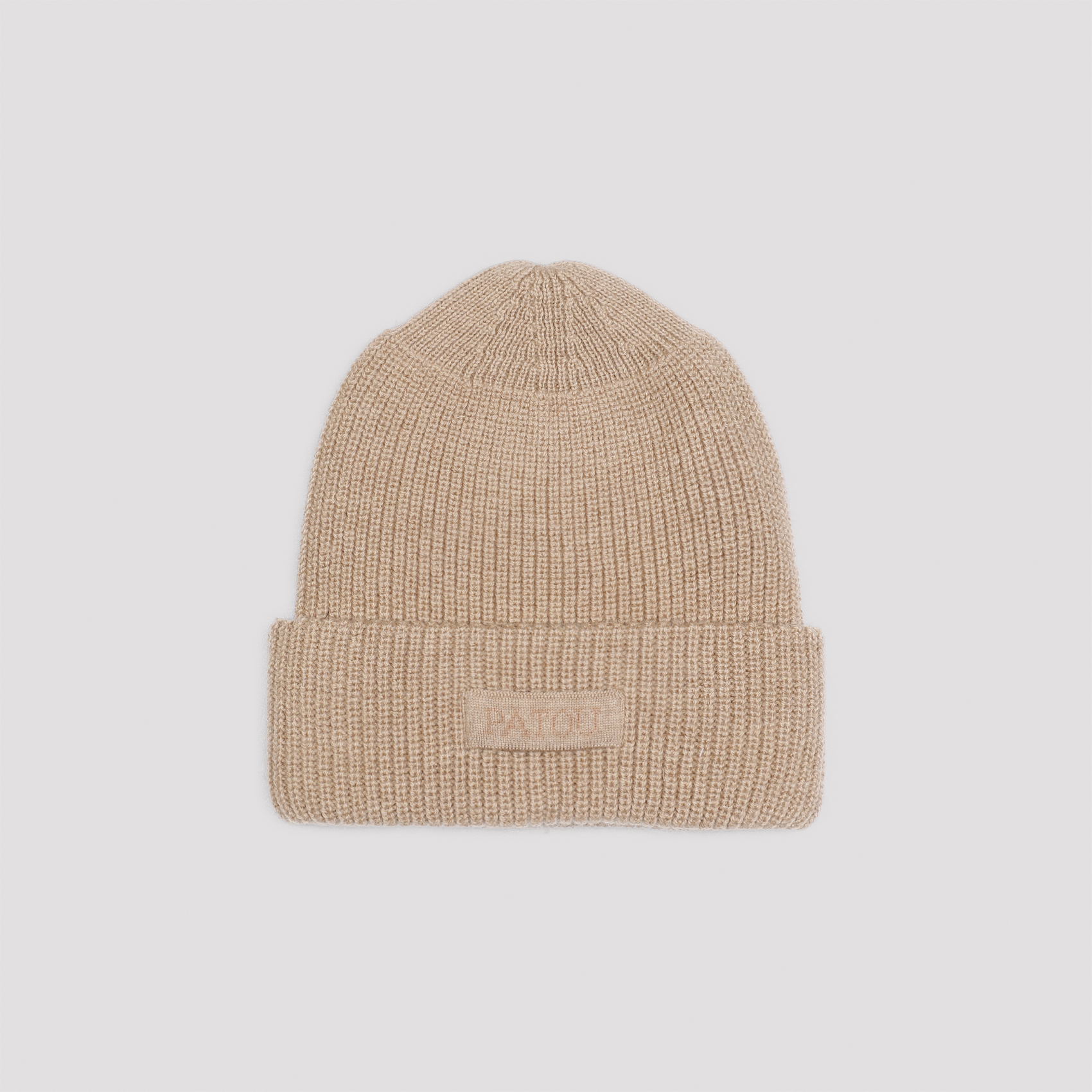 Knitted Ribbed Beanie Hat