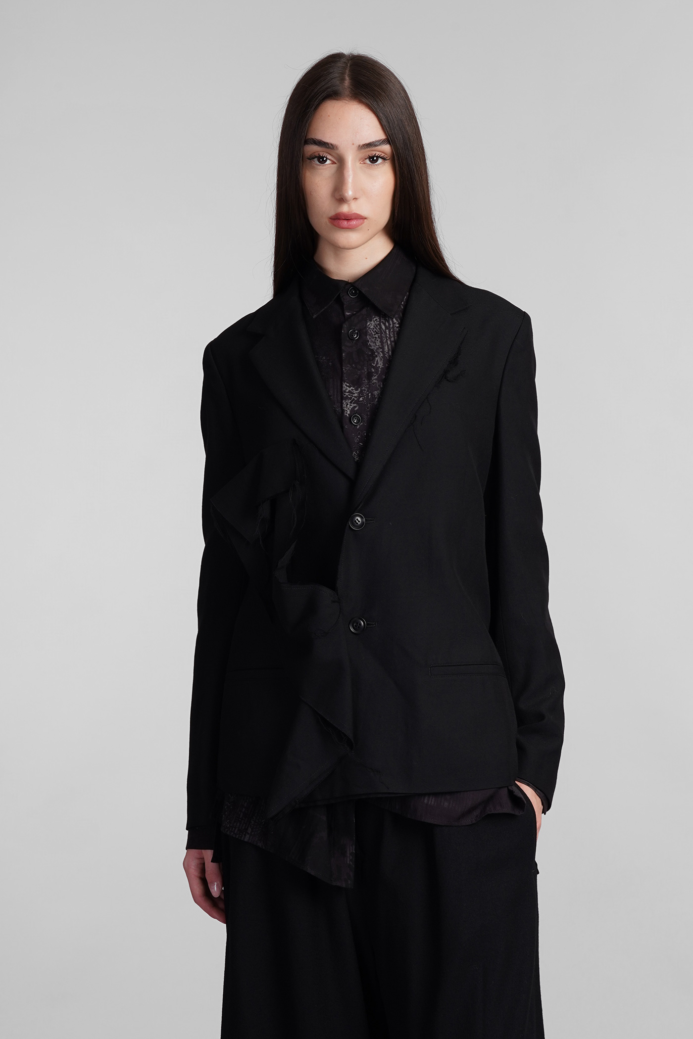 Blazer In Black Rayon