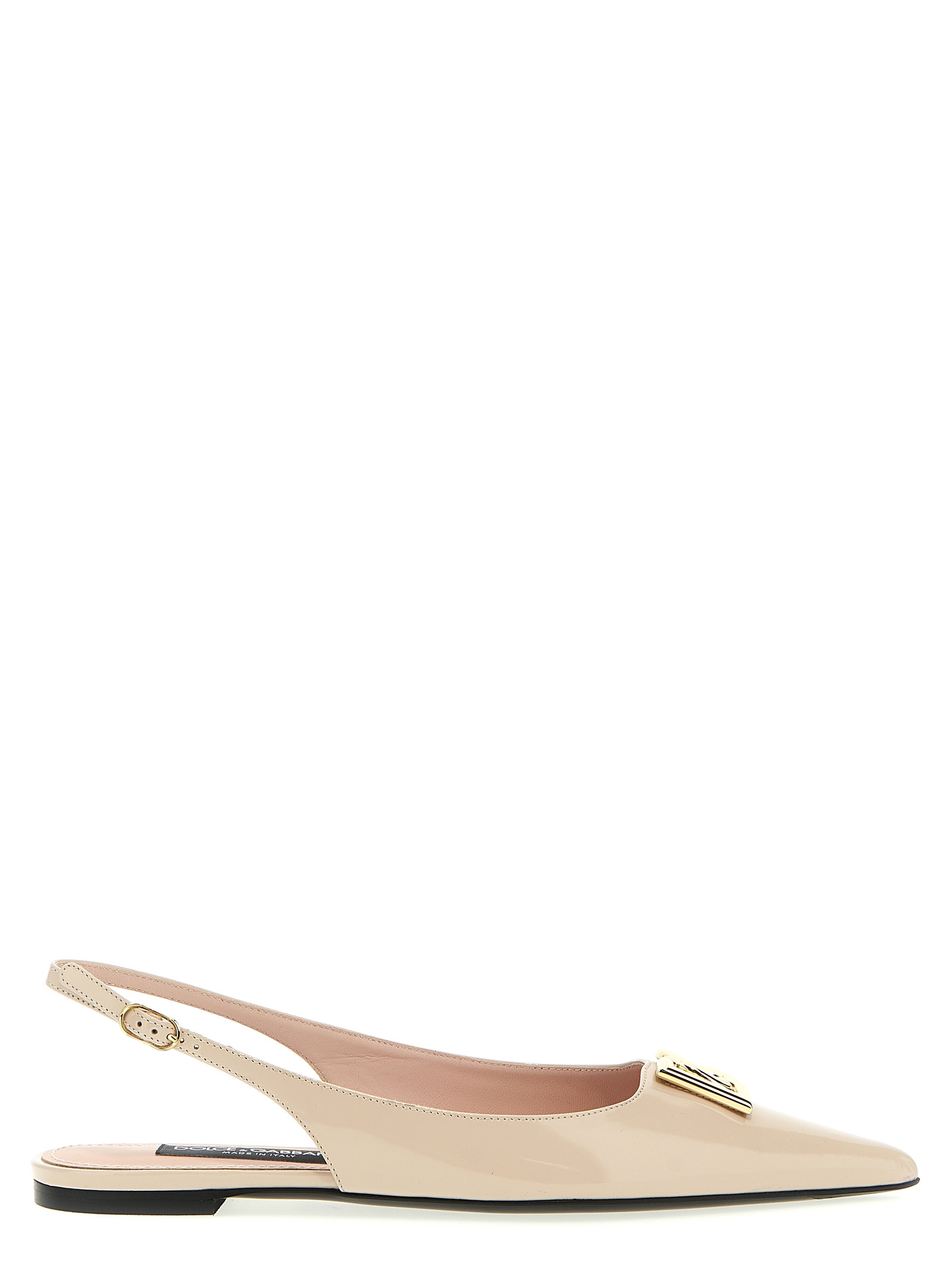 Slingback Ballet Flats With Dg Logo