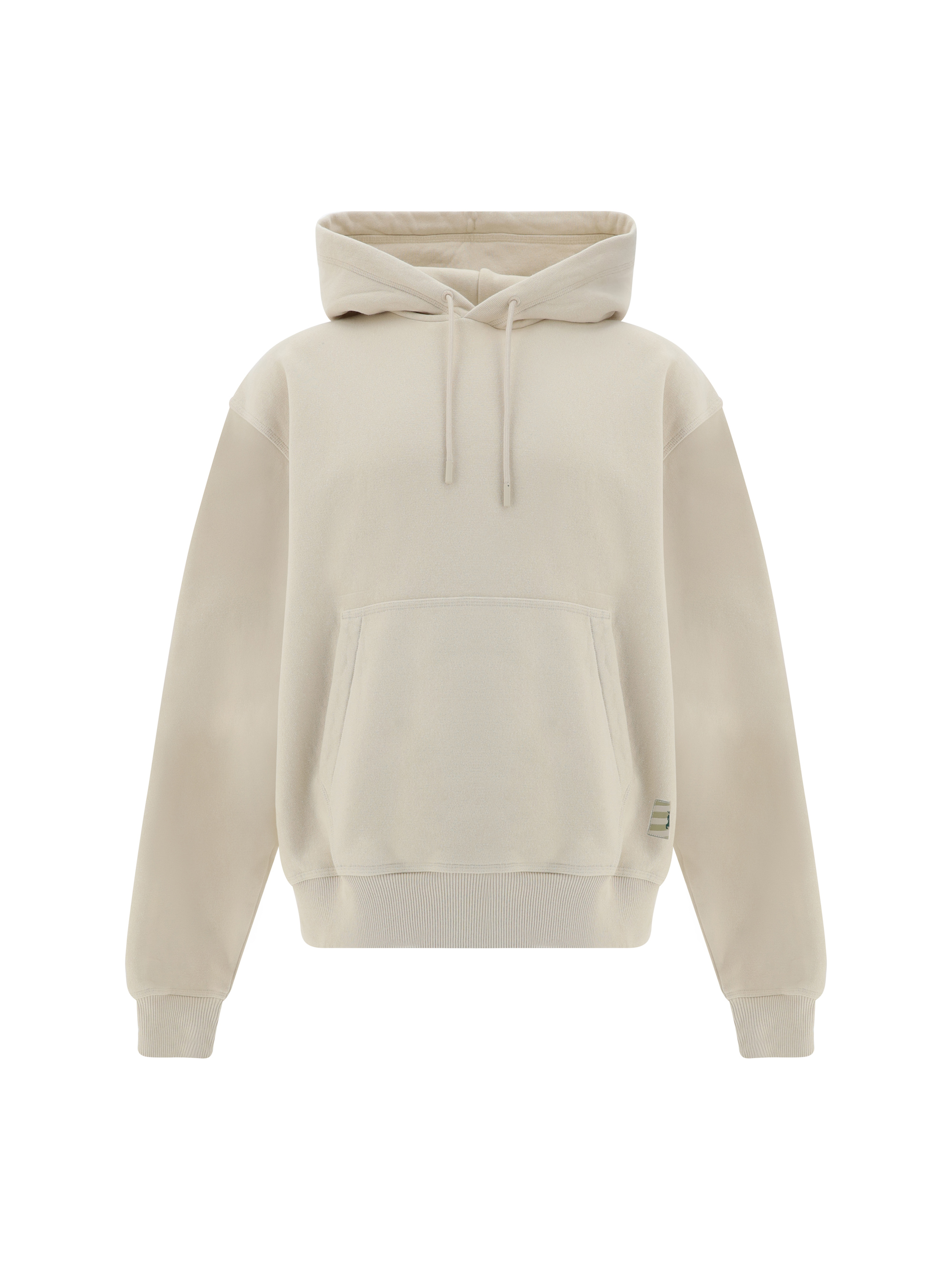 Kangaroo-pocketed Drawstring Hoodie