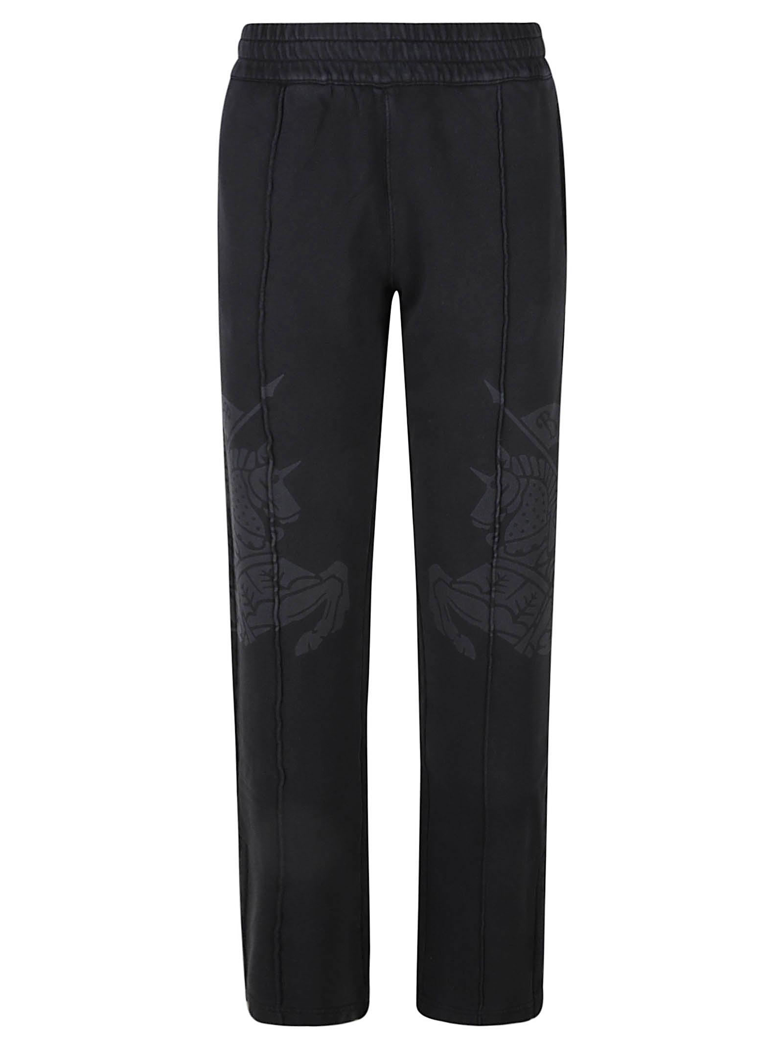 Elastic Waist Horse Print Track Pants