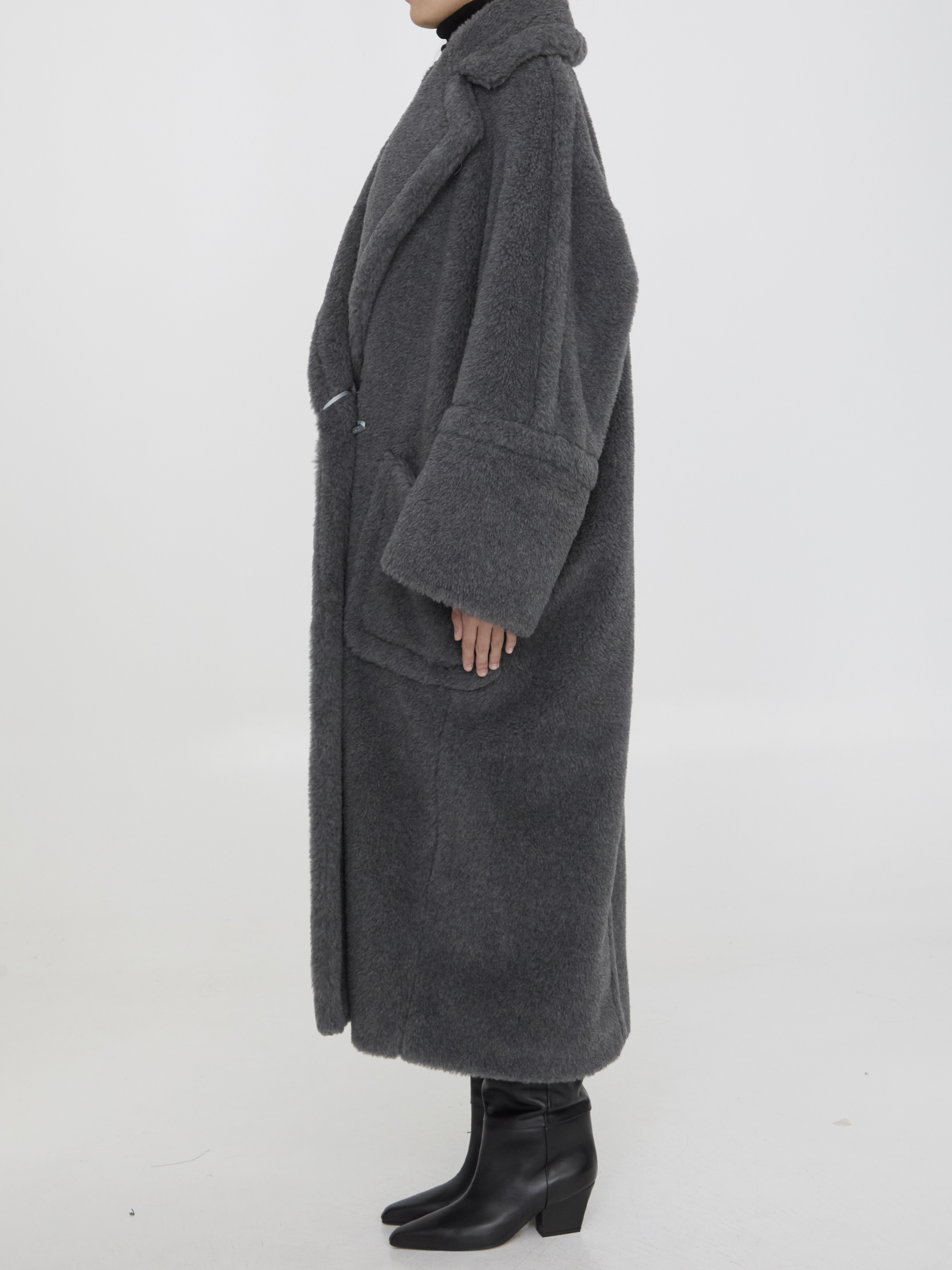 Shop Max Mara Kadiak Coat In Grey