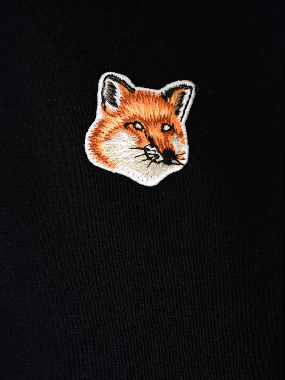 MAISON KITSUNÉ WHITE T-SHIRT WITH BABY FOX PATCH 