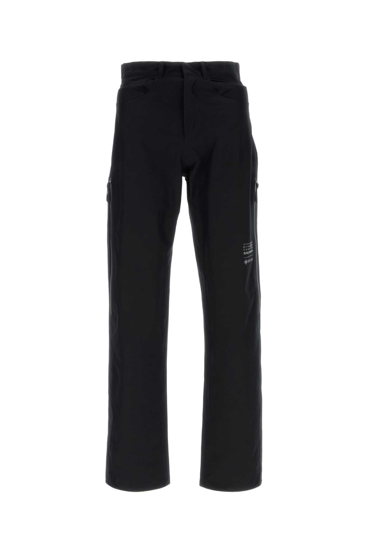 Black Polyester Mm6 X Salomon Pant