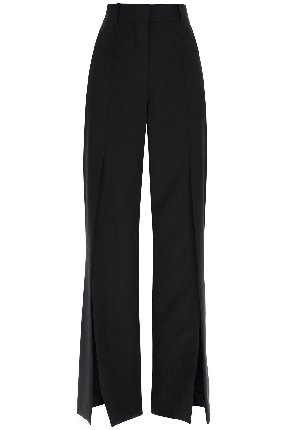 Wool Trousers With Slit