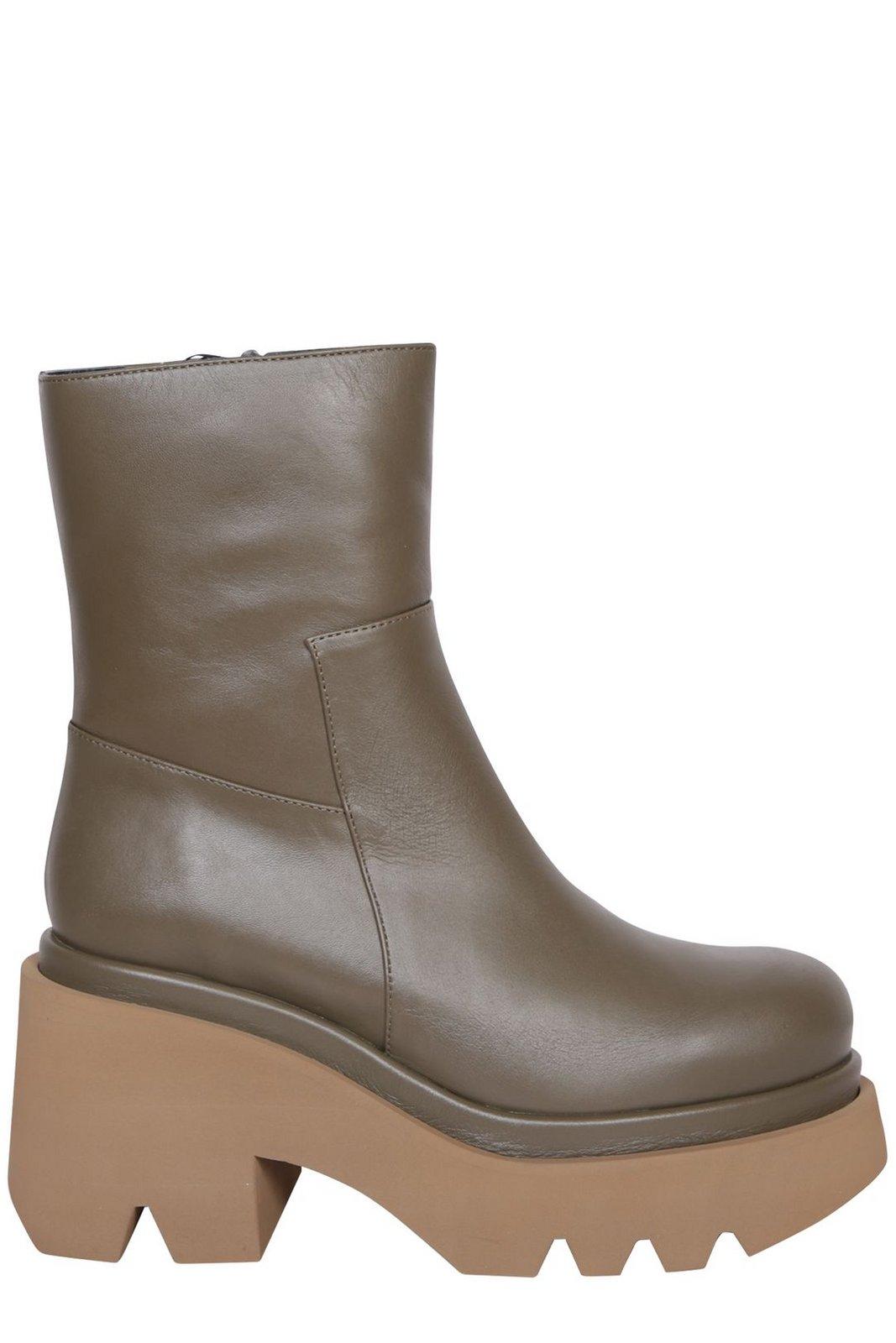 Paloma Barceló Leonor Round Toe Ankle Boots