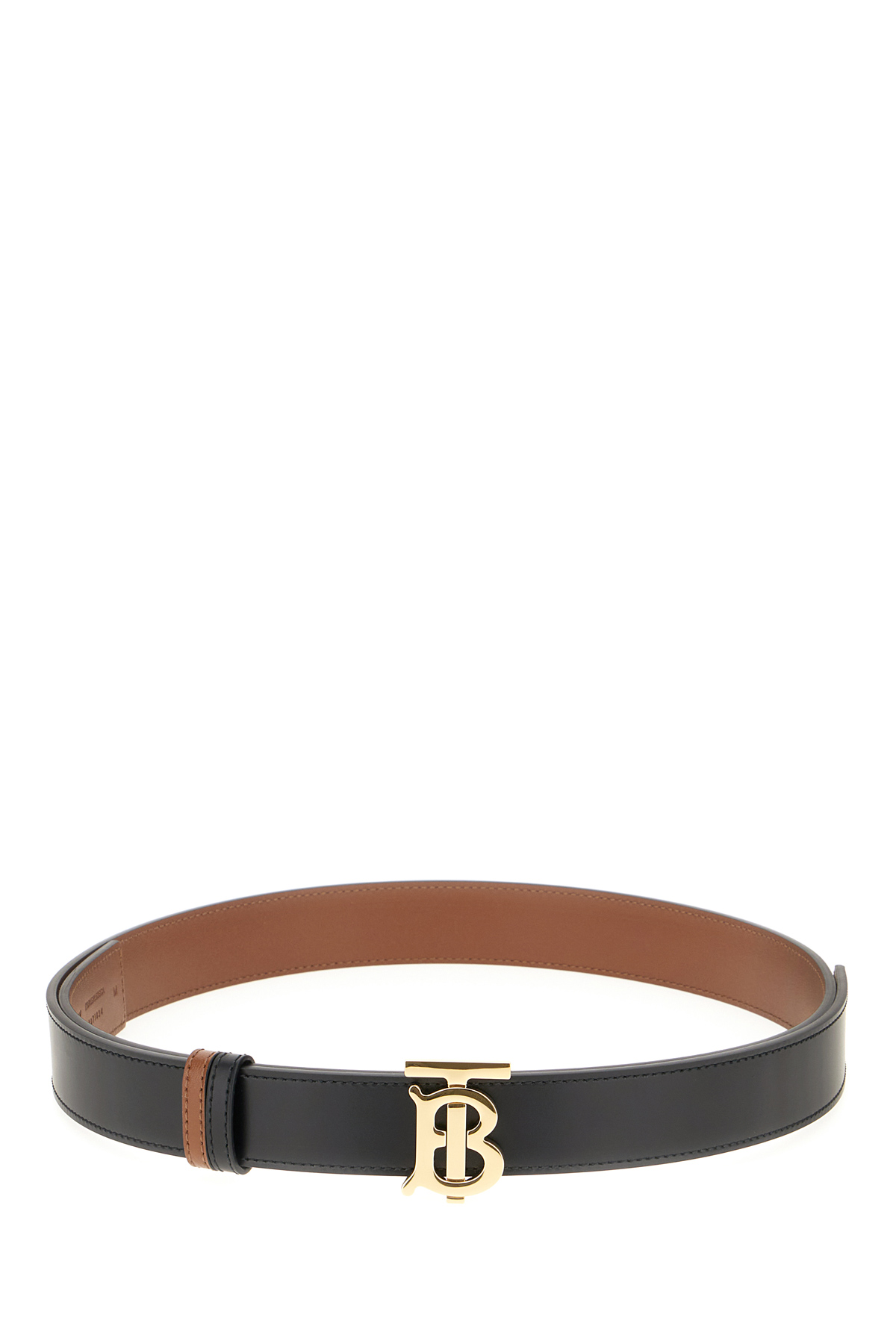 Black Leather Reversible Belt