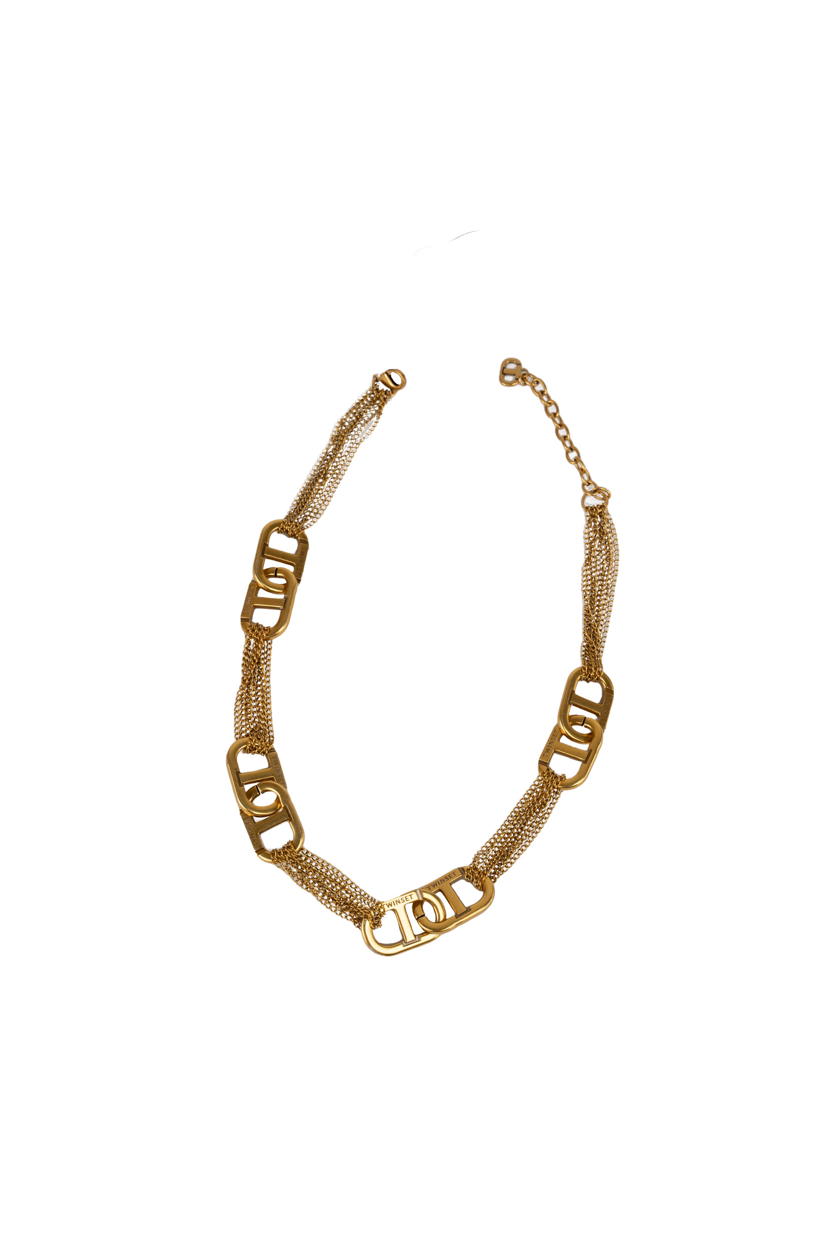 Choker Necklace With Oval-t Logo