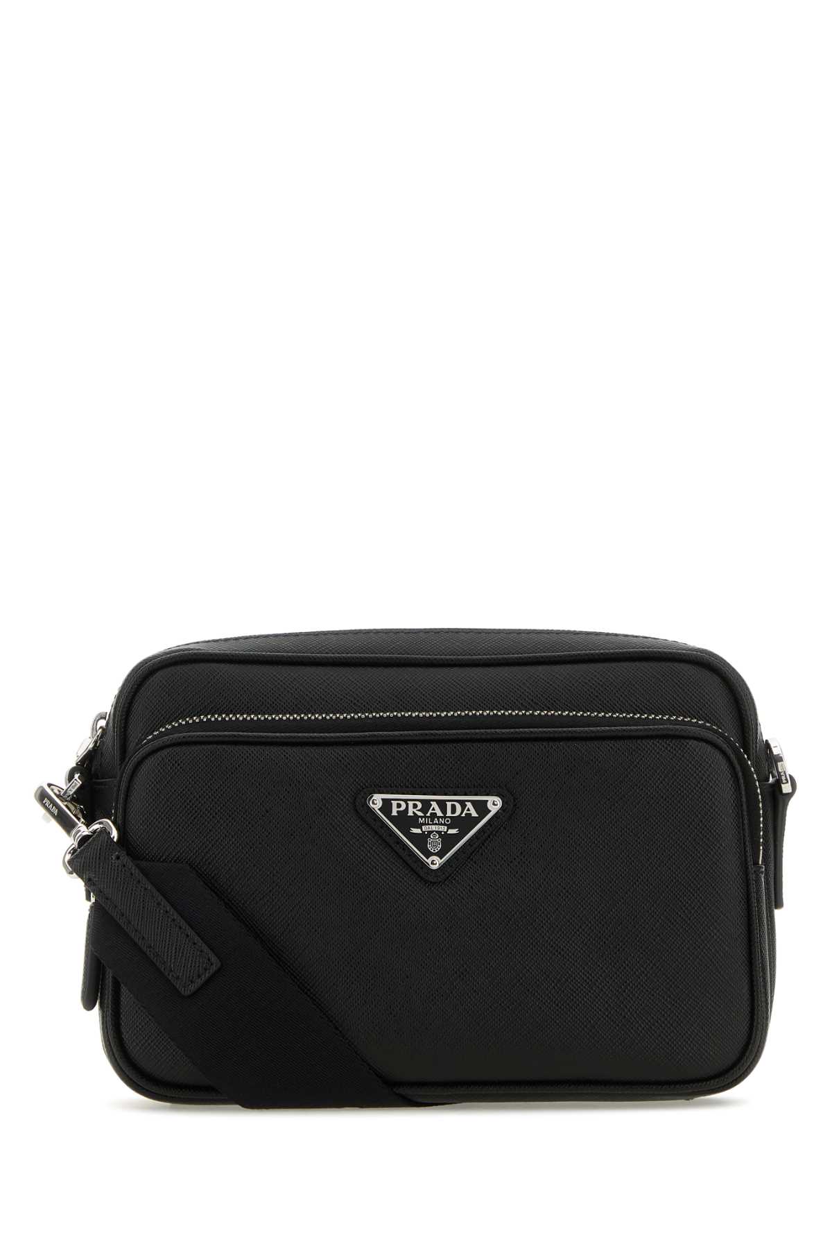 Black Leather Crossbody Bag