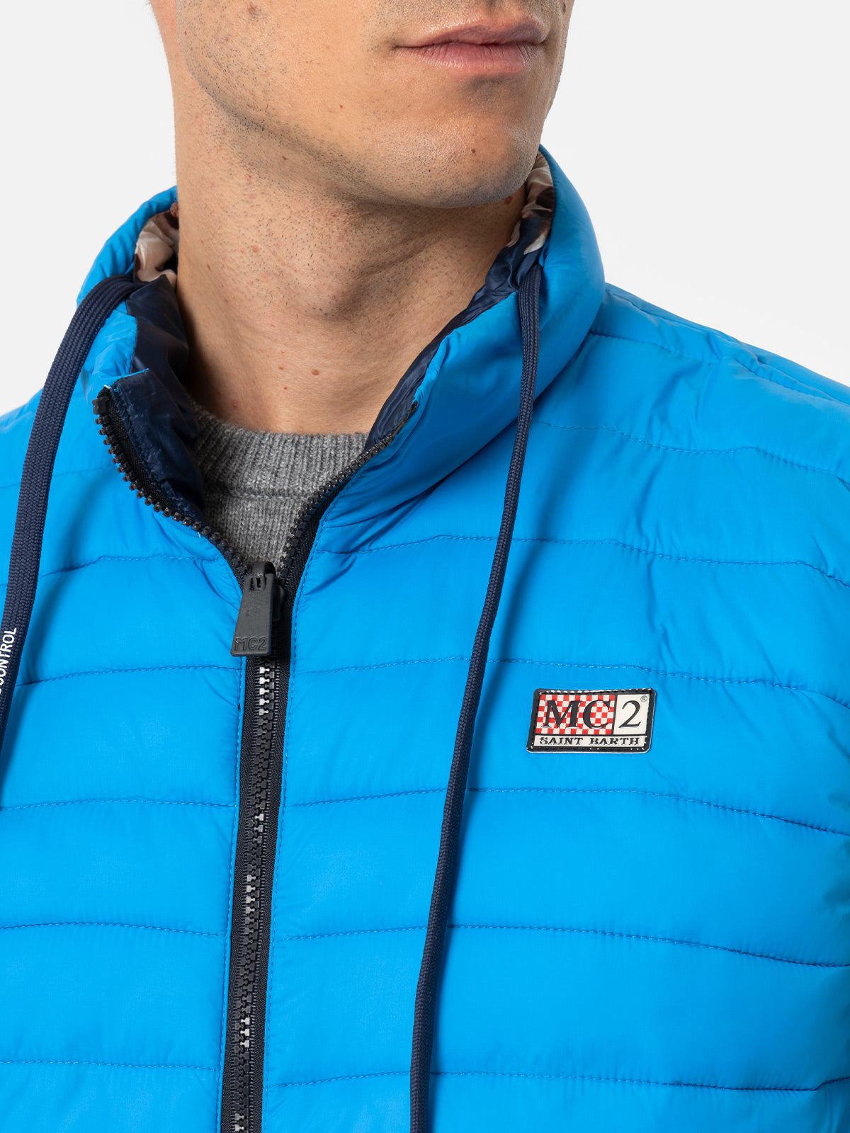 Mc2 Saint Barth Man Bluette Padded Vest Aspen