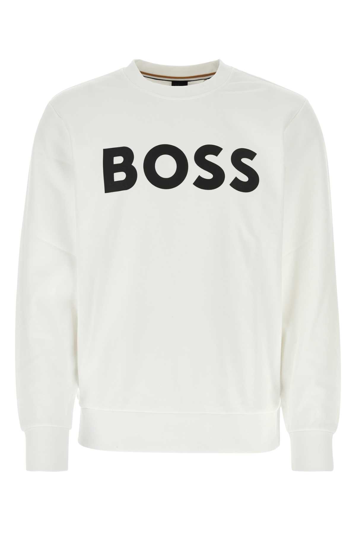 White Cotton Sweatshirt