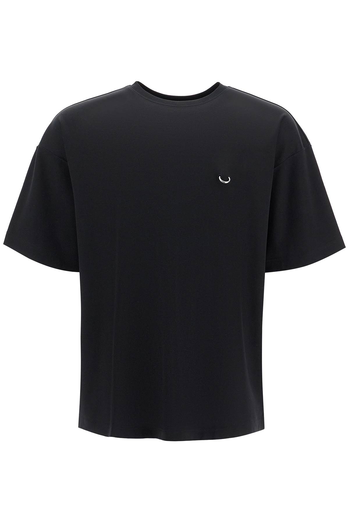 T-shirt In Black Cotton