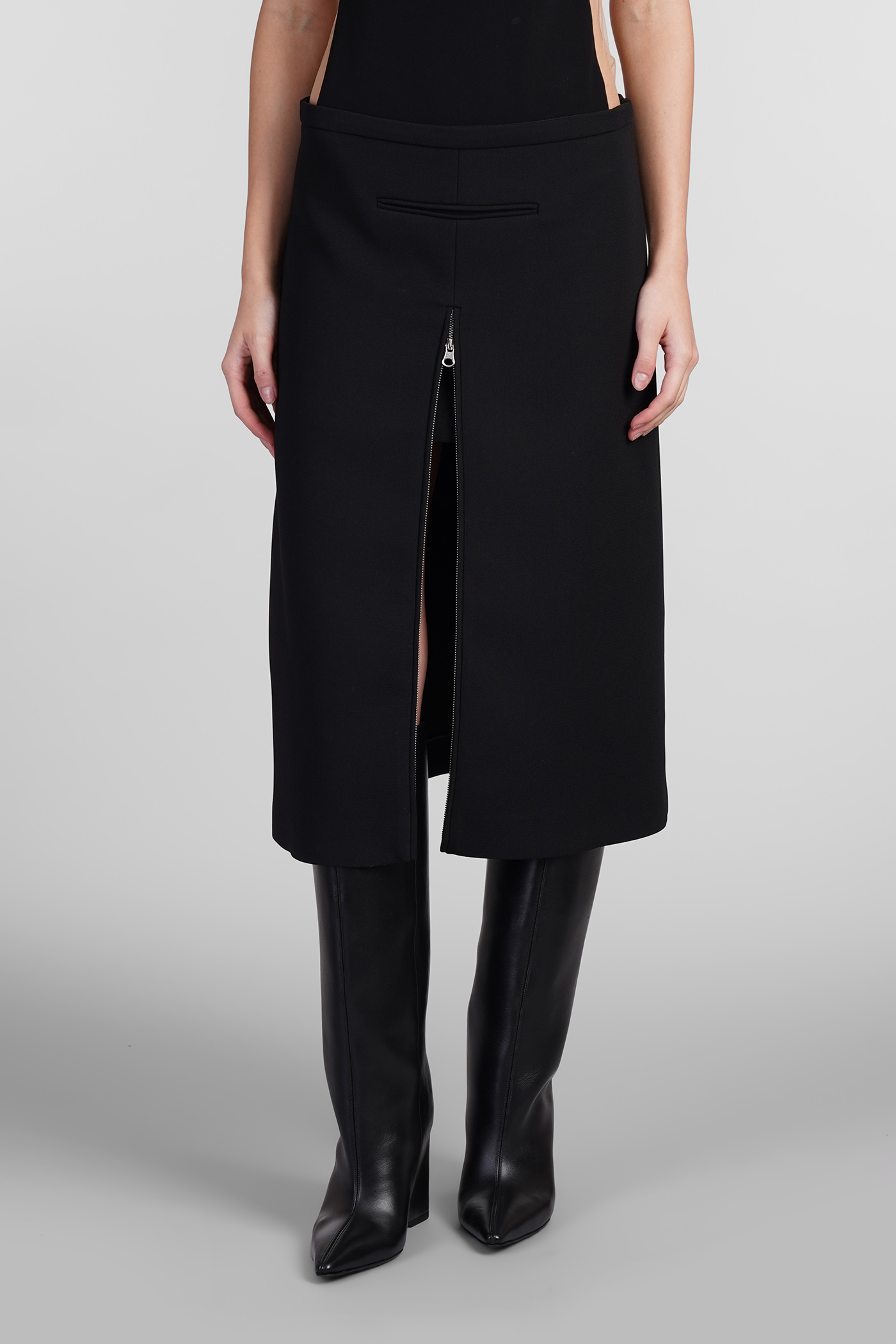 Courrèges Skirt In Black Polyester