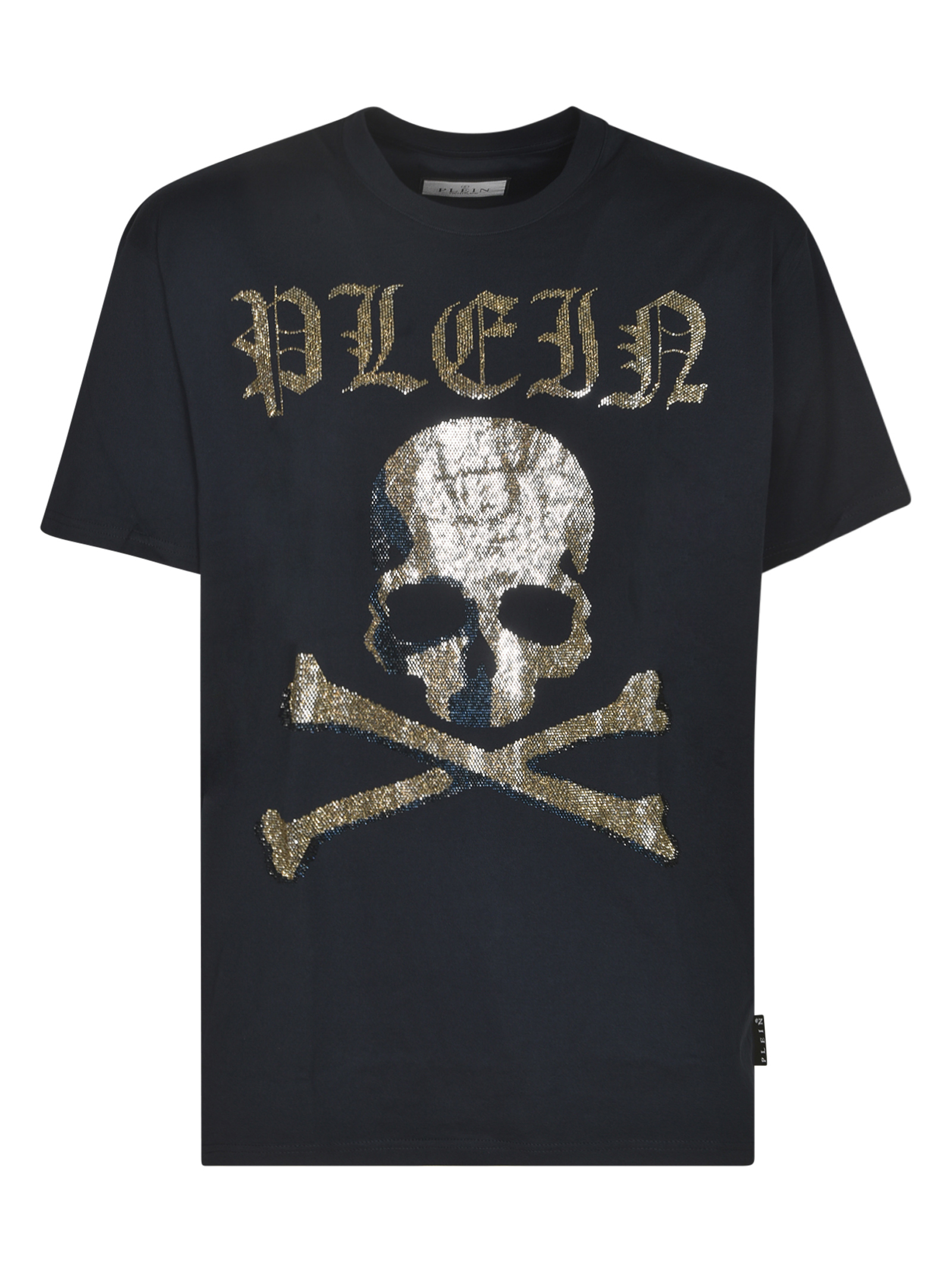 Round Neck Strass Skull T-shirt