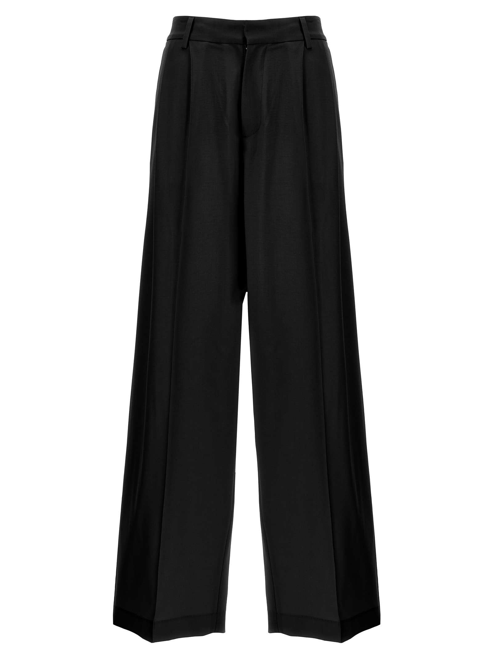 Wide Leg Wool Pants