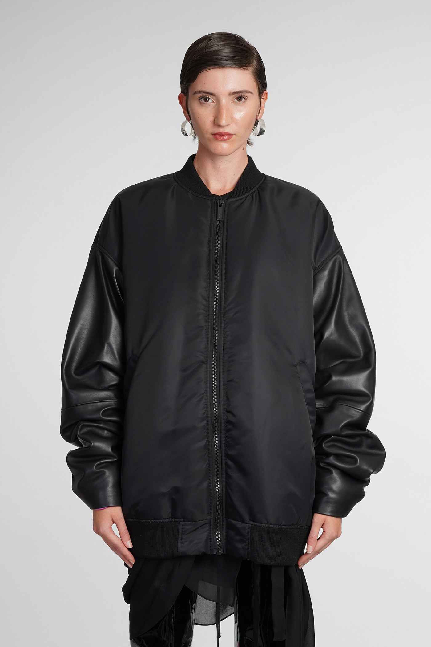 Bomber In Black Polyamide