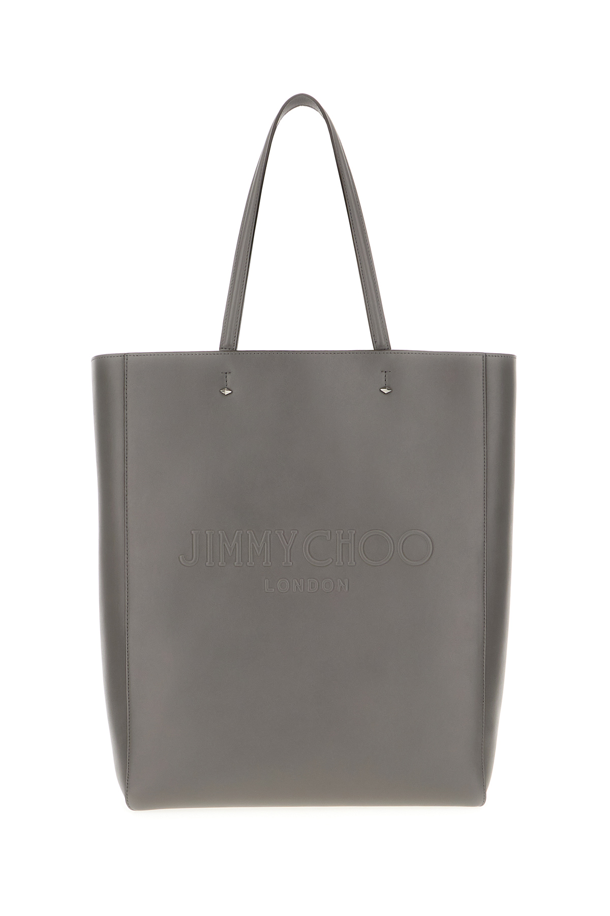 Dark Grey Leather Large Lenny Handbag