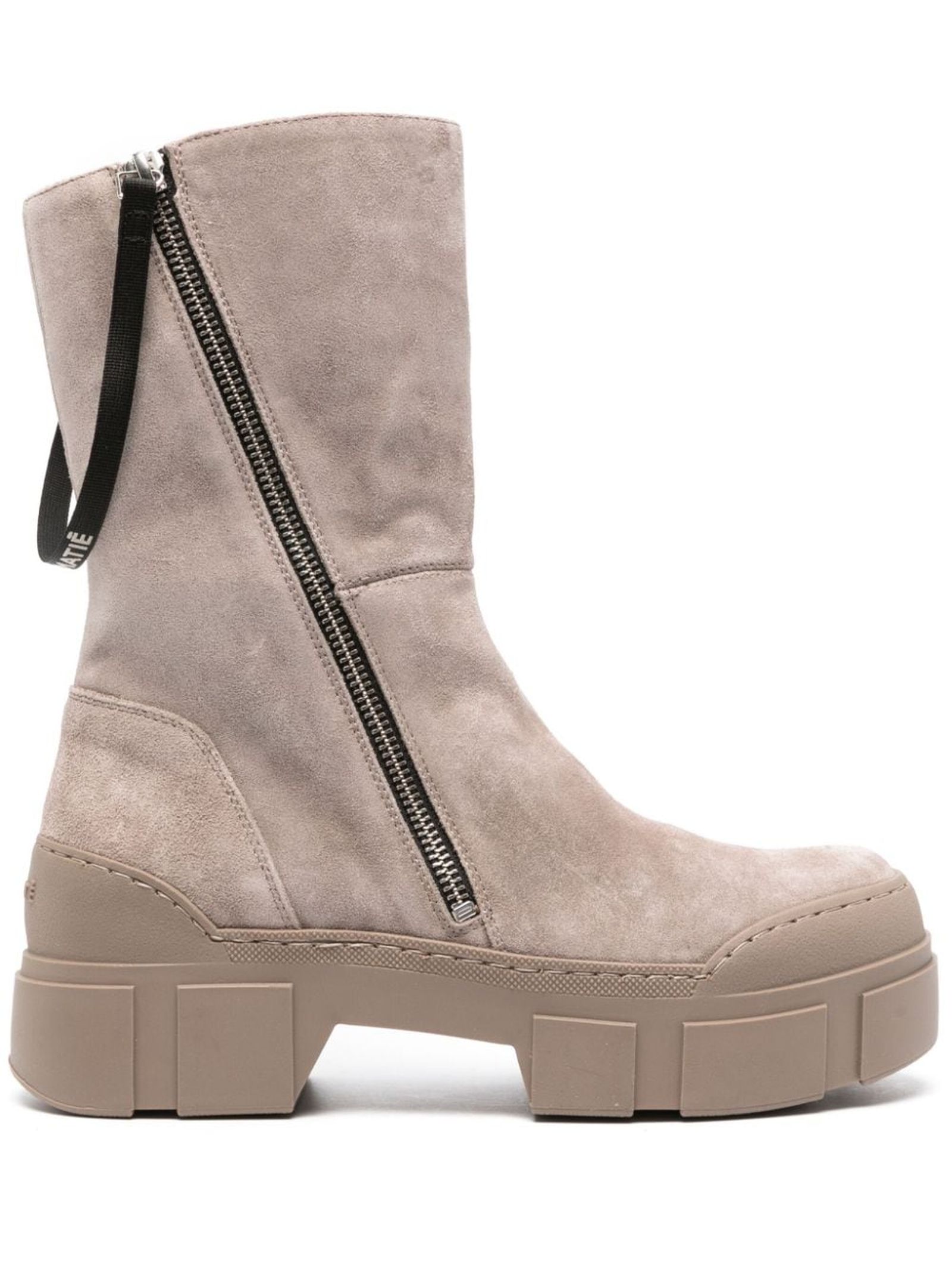 Vic Matié Taupe Brown Calf Suede Roccia Boots