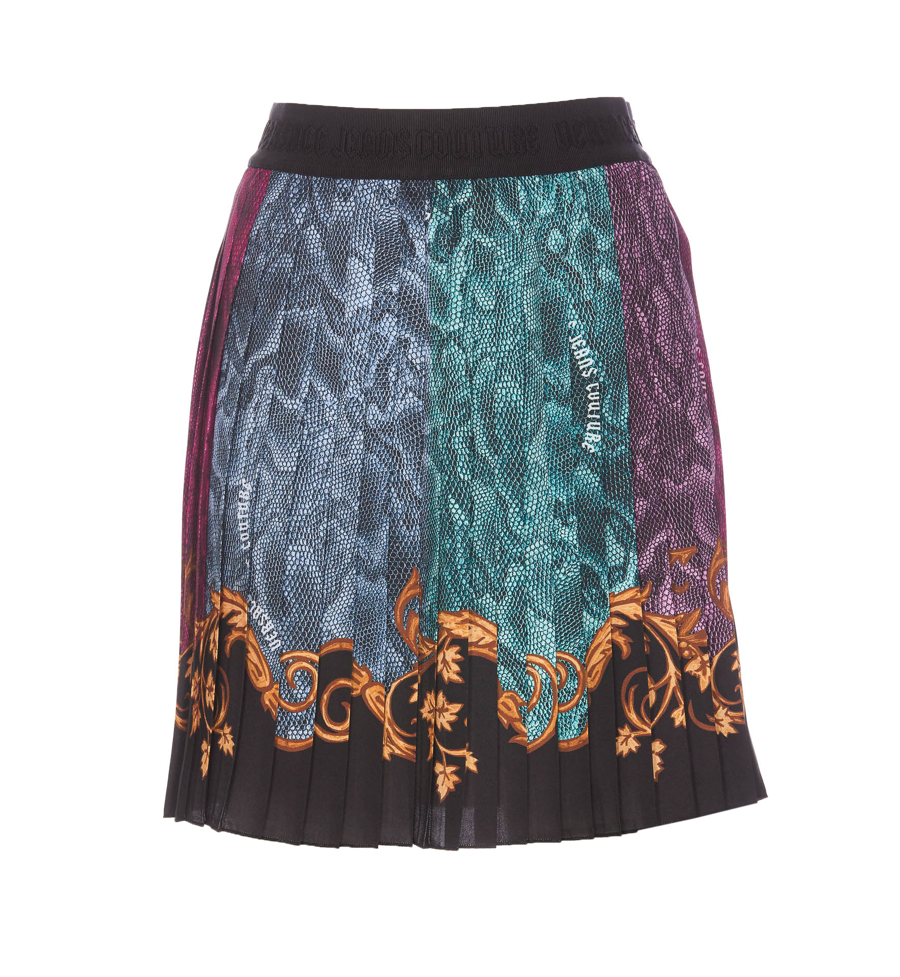 Logomania Pleated Mini Skirt